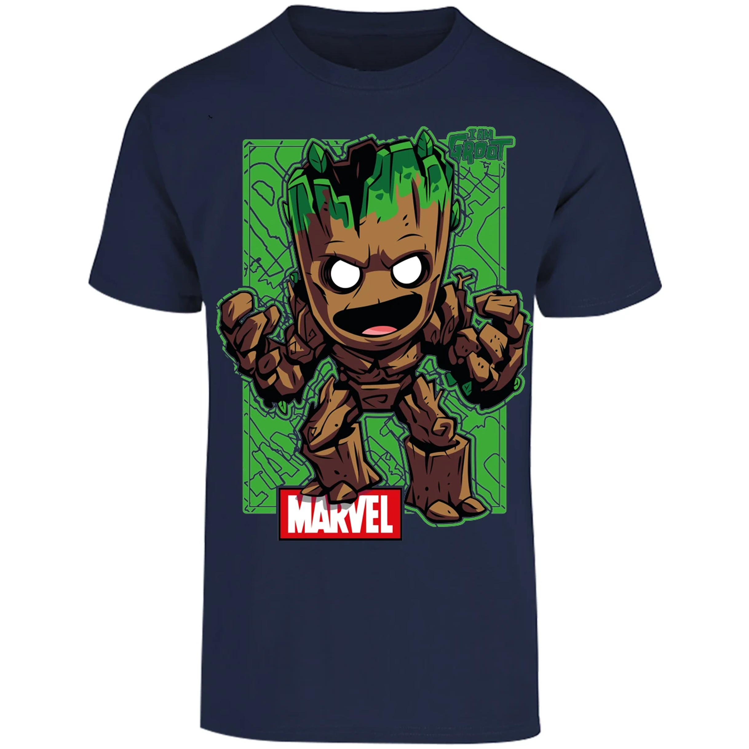 Playera Marvel Groot para Adulto 15