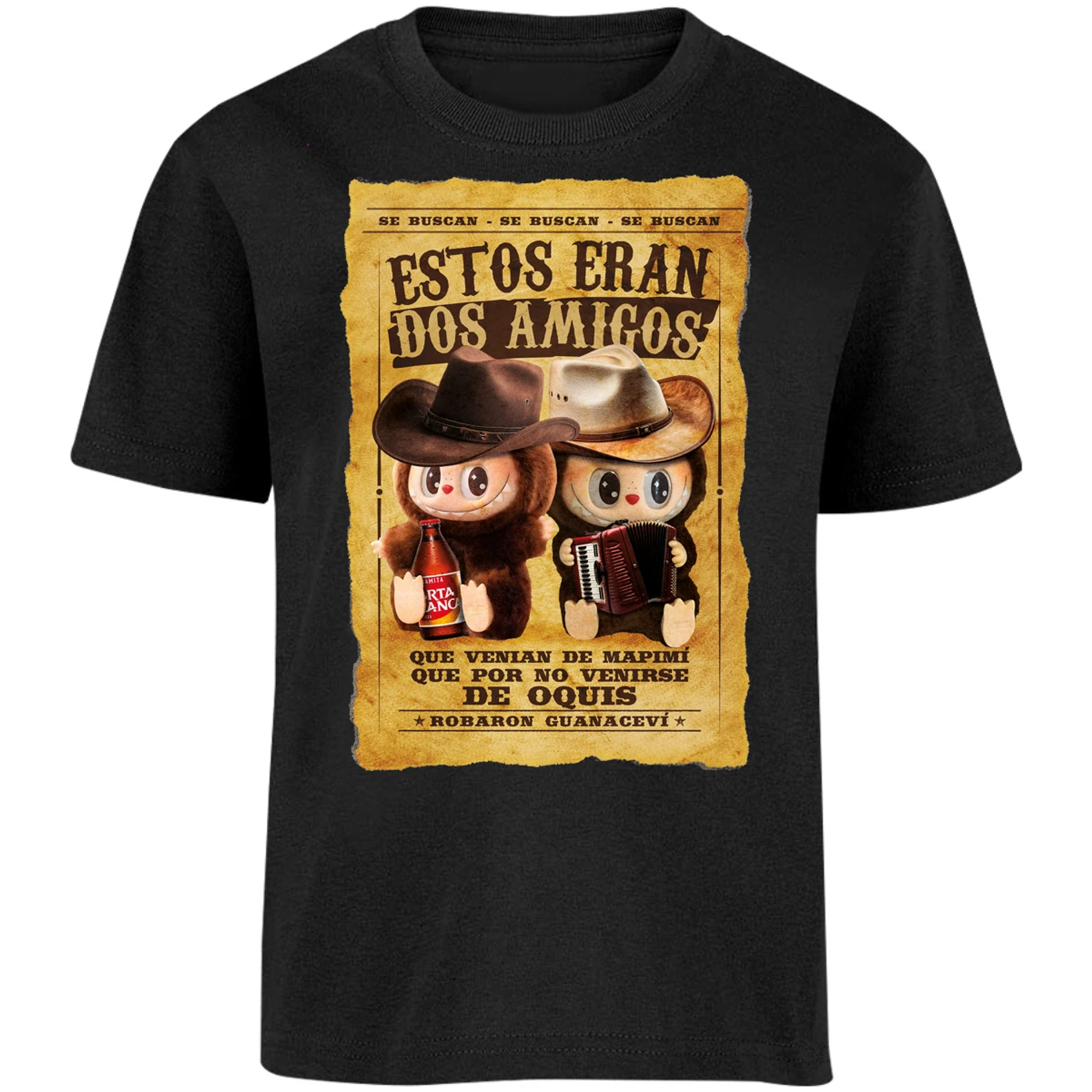 Playera Labubu Labubus Eran 2 Amigos para Niño 3