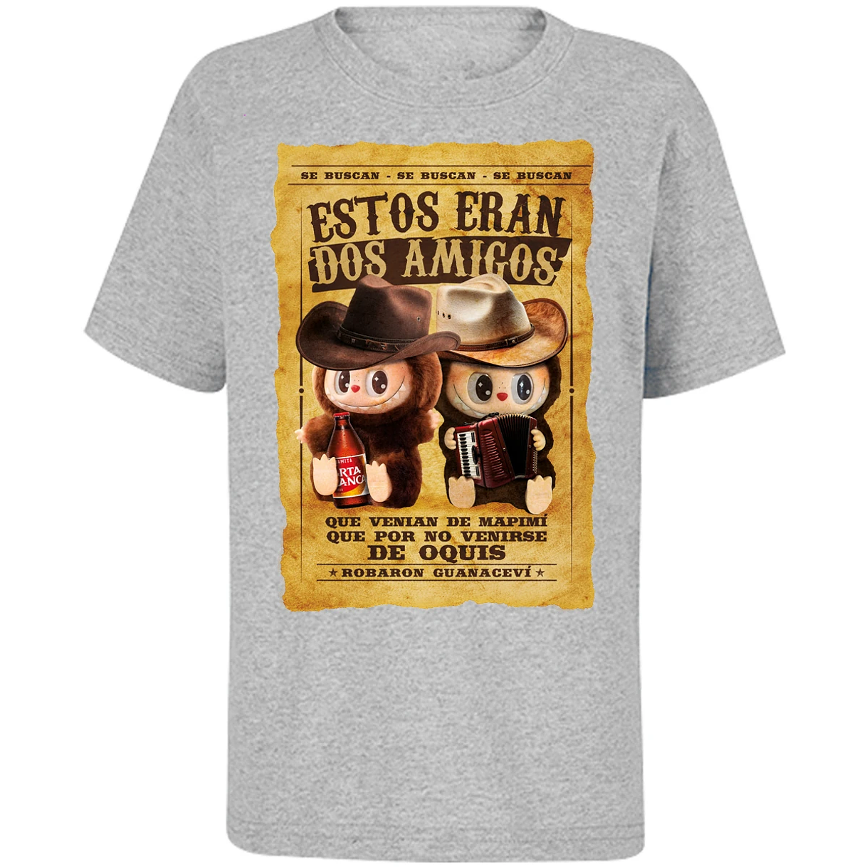 Playera Labubu Labubus Eran 2 Amigos para Niño 16