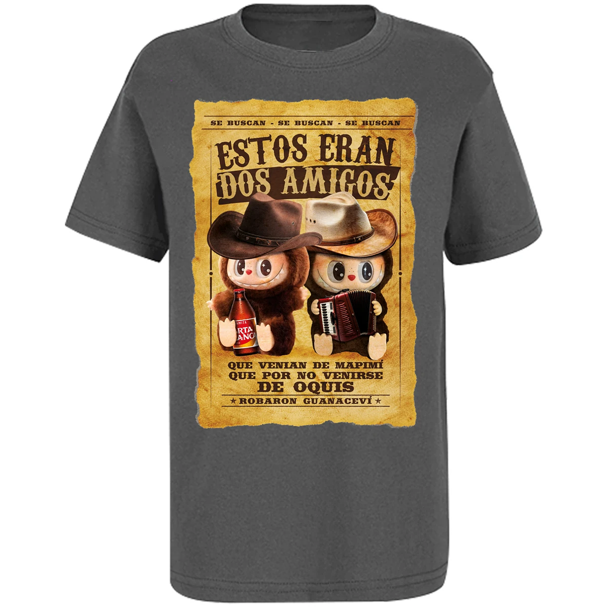 Playera Labubu Labubus Eran 2 Amigos para Niño 12