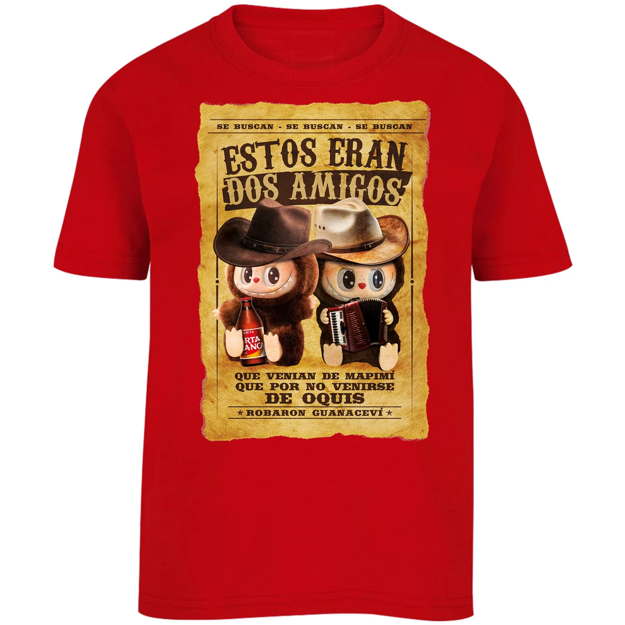 Playera Labubu Labubus Eran 2 Amigos para Niño 6