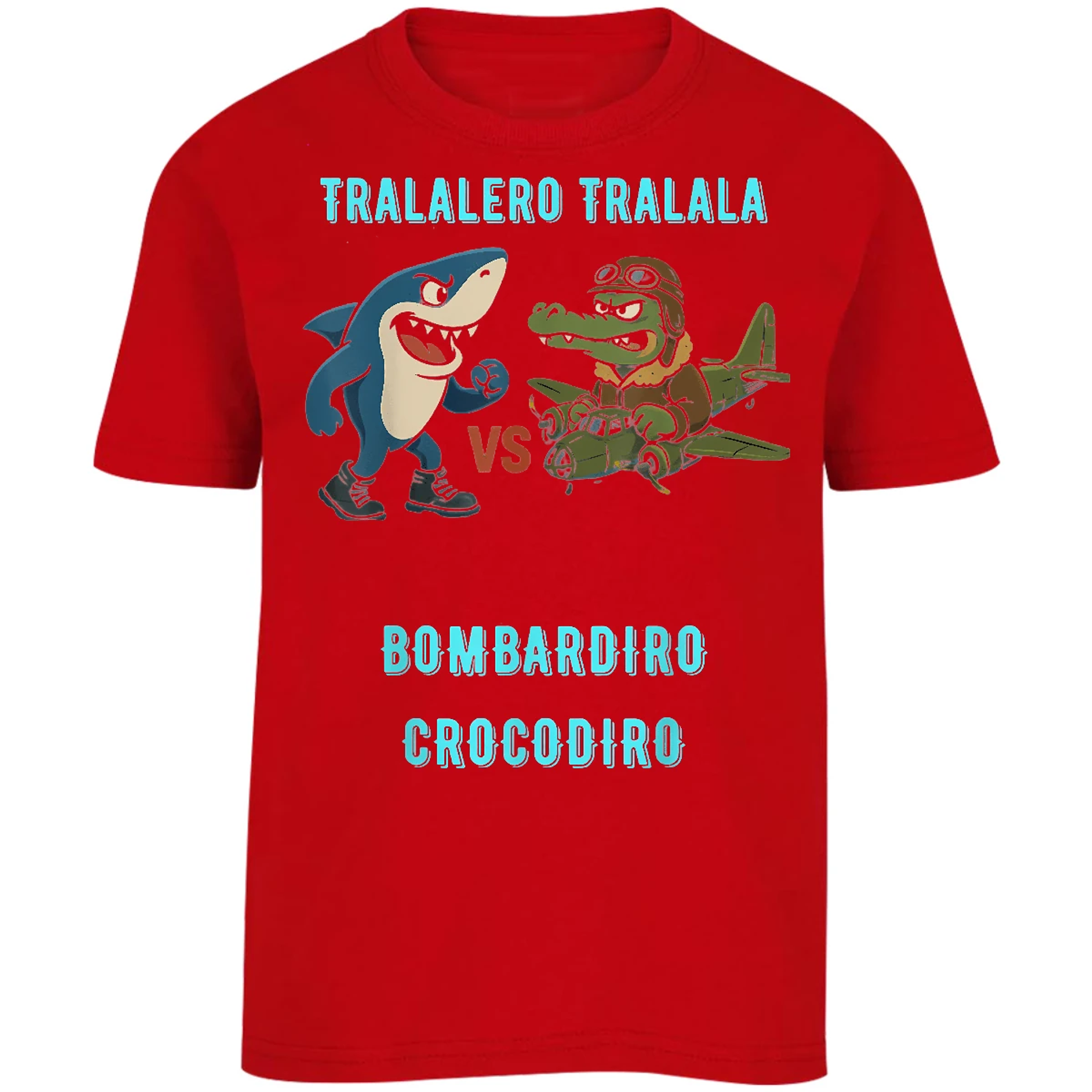 Playera Memes Bombardiro X Tralalero para Niño 2