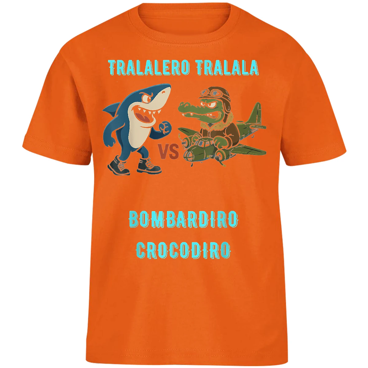 Playera Memes Bombardiro X Tralalero para Niño 12