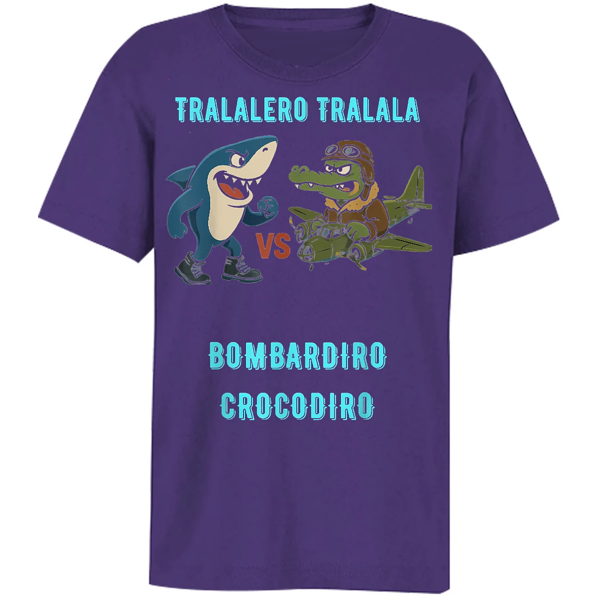 Playera Memes Bombardiro X Tralalero para Niño 6