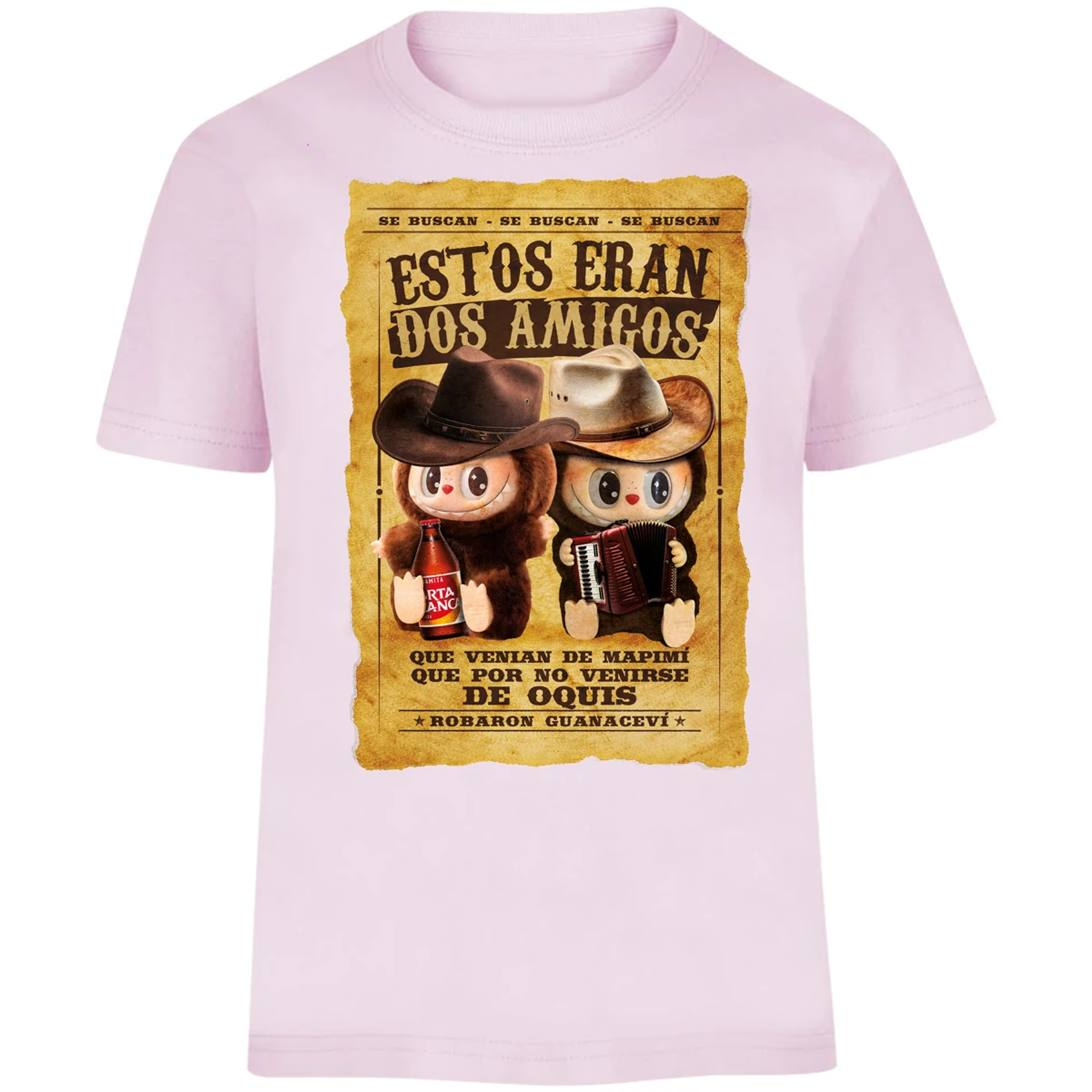 Playera Labubu Labubus Eran 2 Amigos para Niño 4