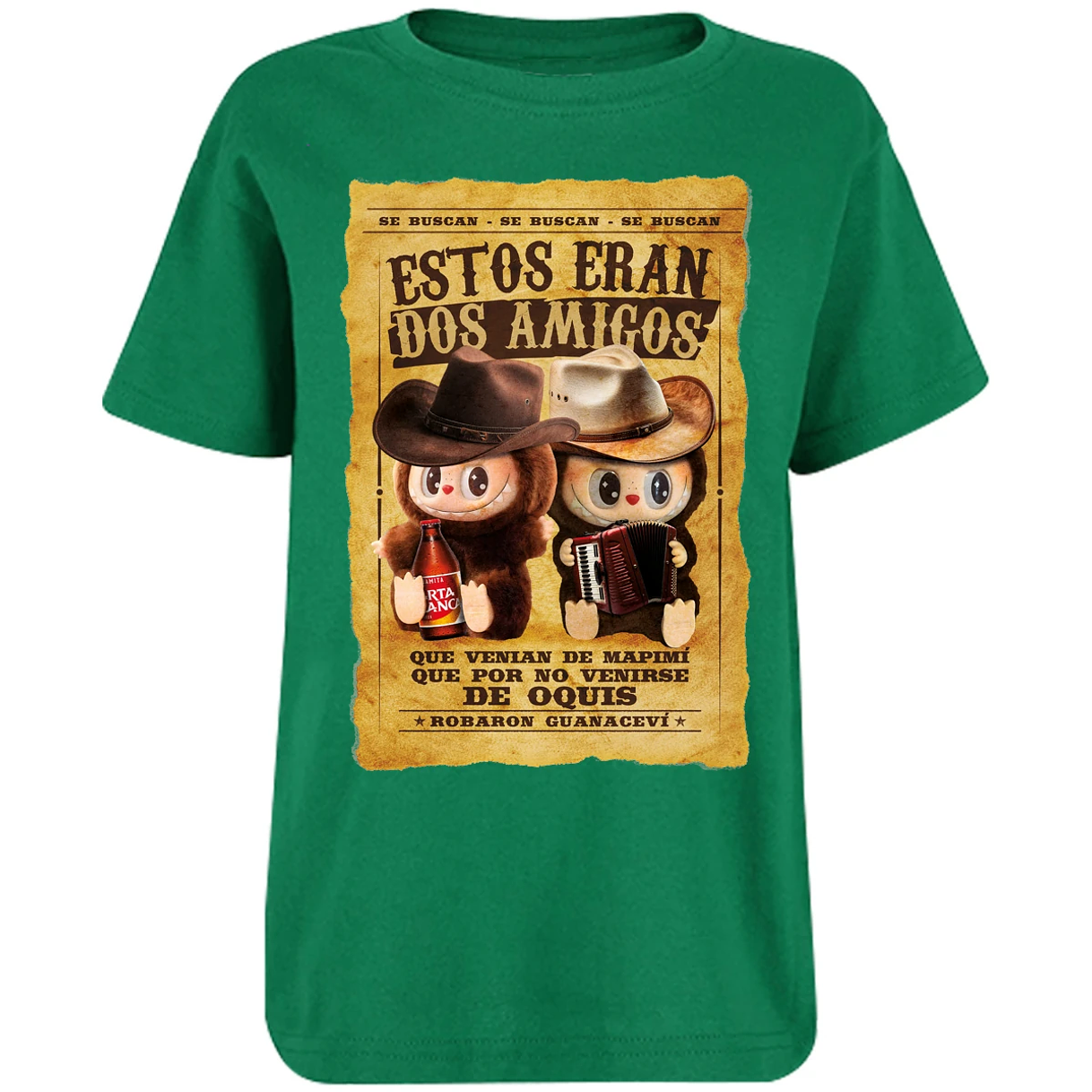 Playera Labubu Labubus Eran 2 Amigos para Niño 8