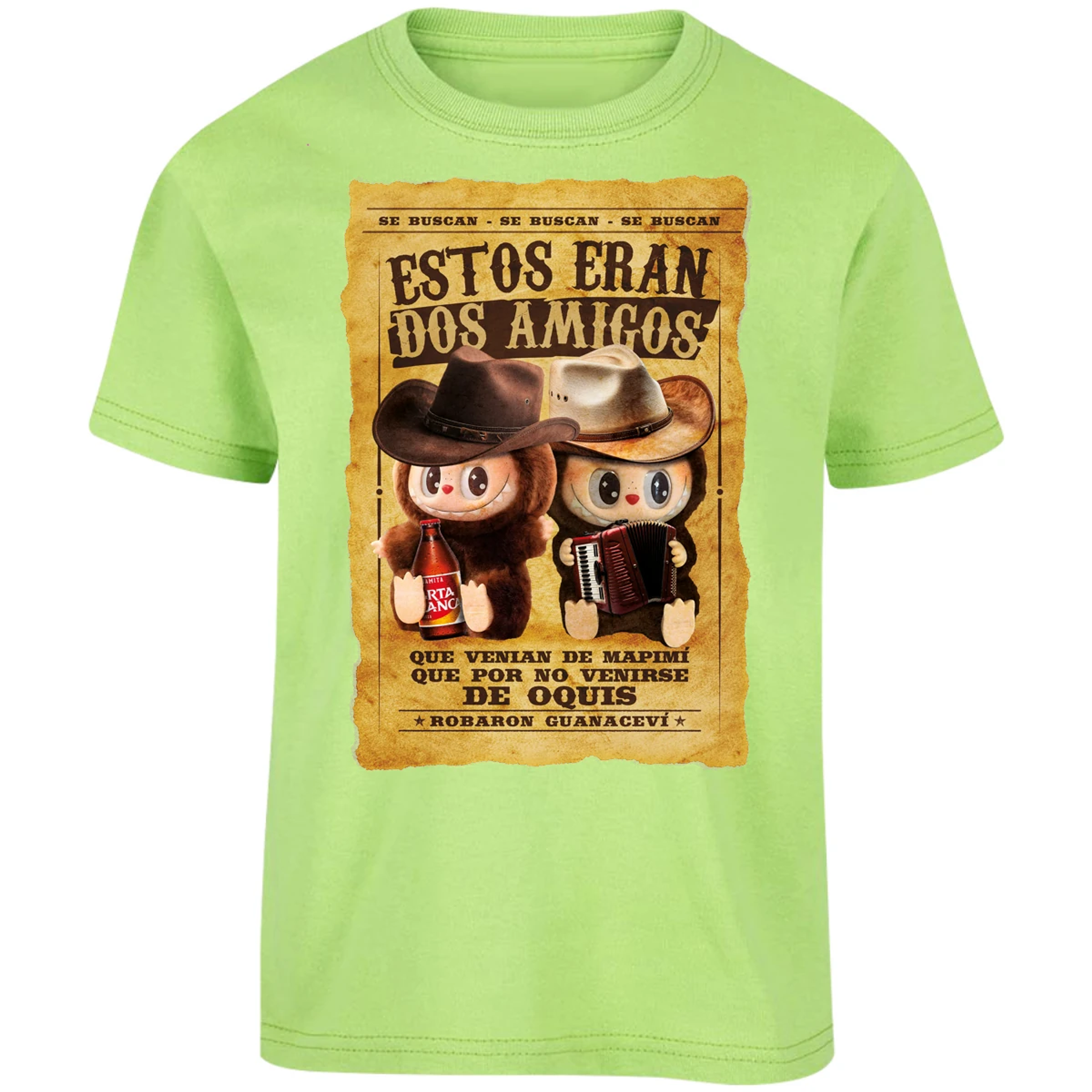 Playera Labubu Labubus Eran 2 Amigos para Niño 11