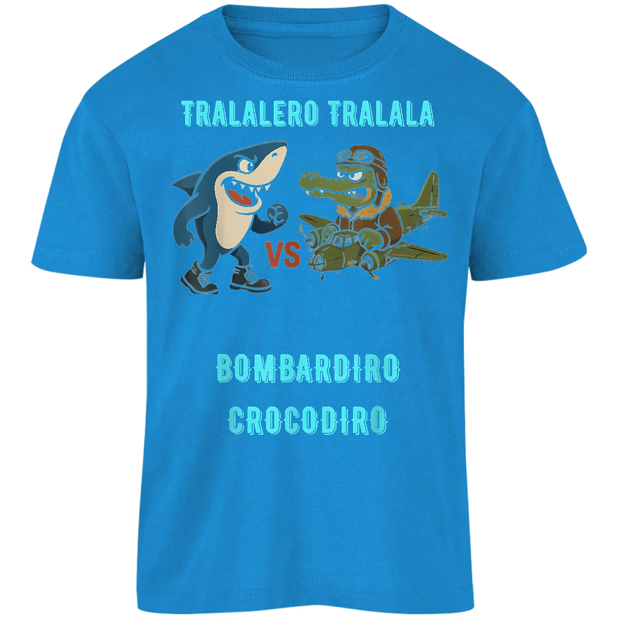 Playera Memes Bombardiro X Tralalero para Niño 14