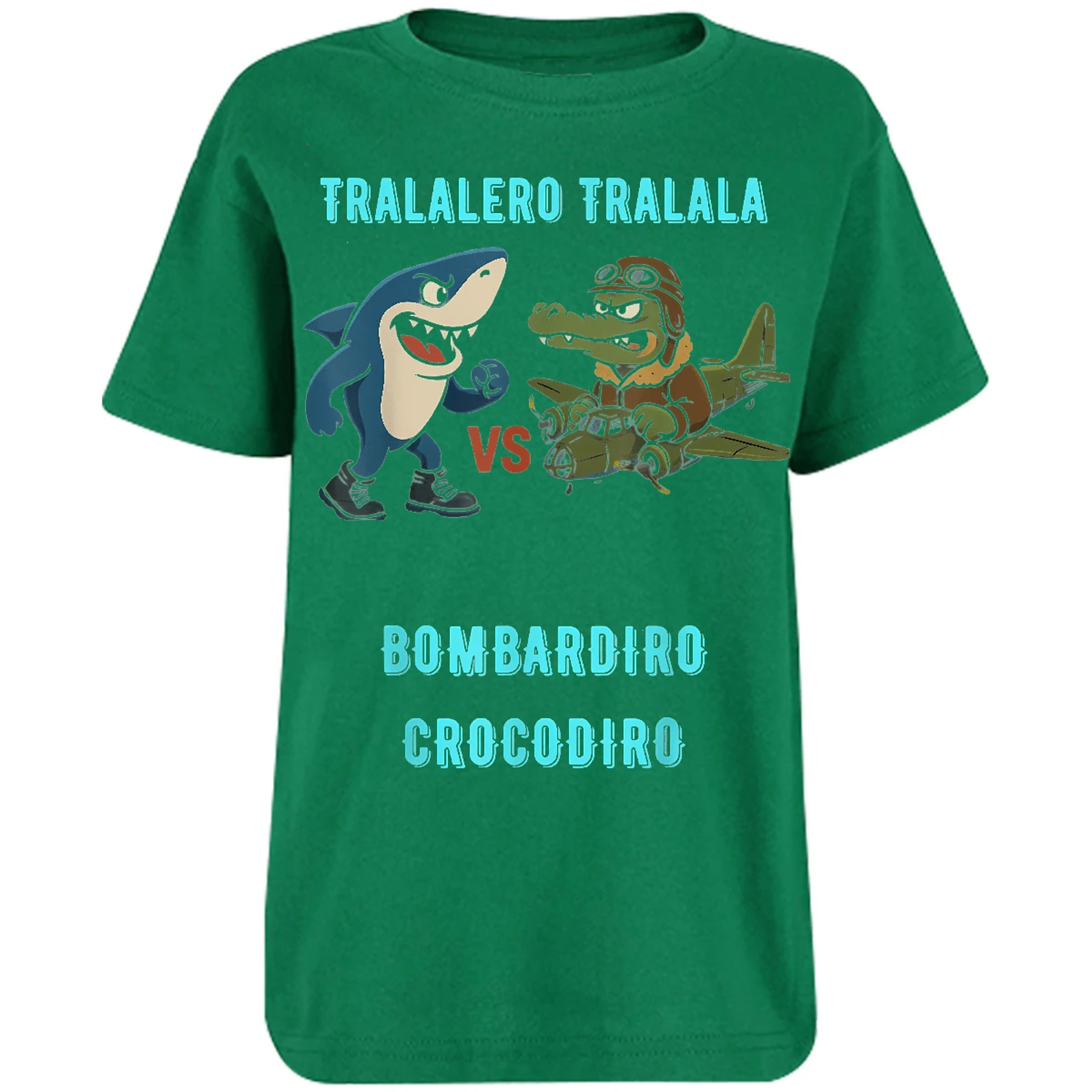 Playera Memes Bombardiro X Tralalero para Niño 15