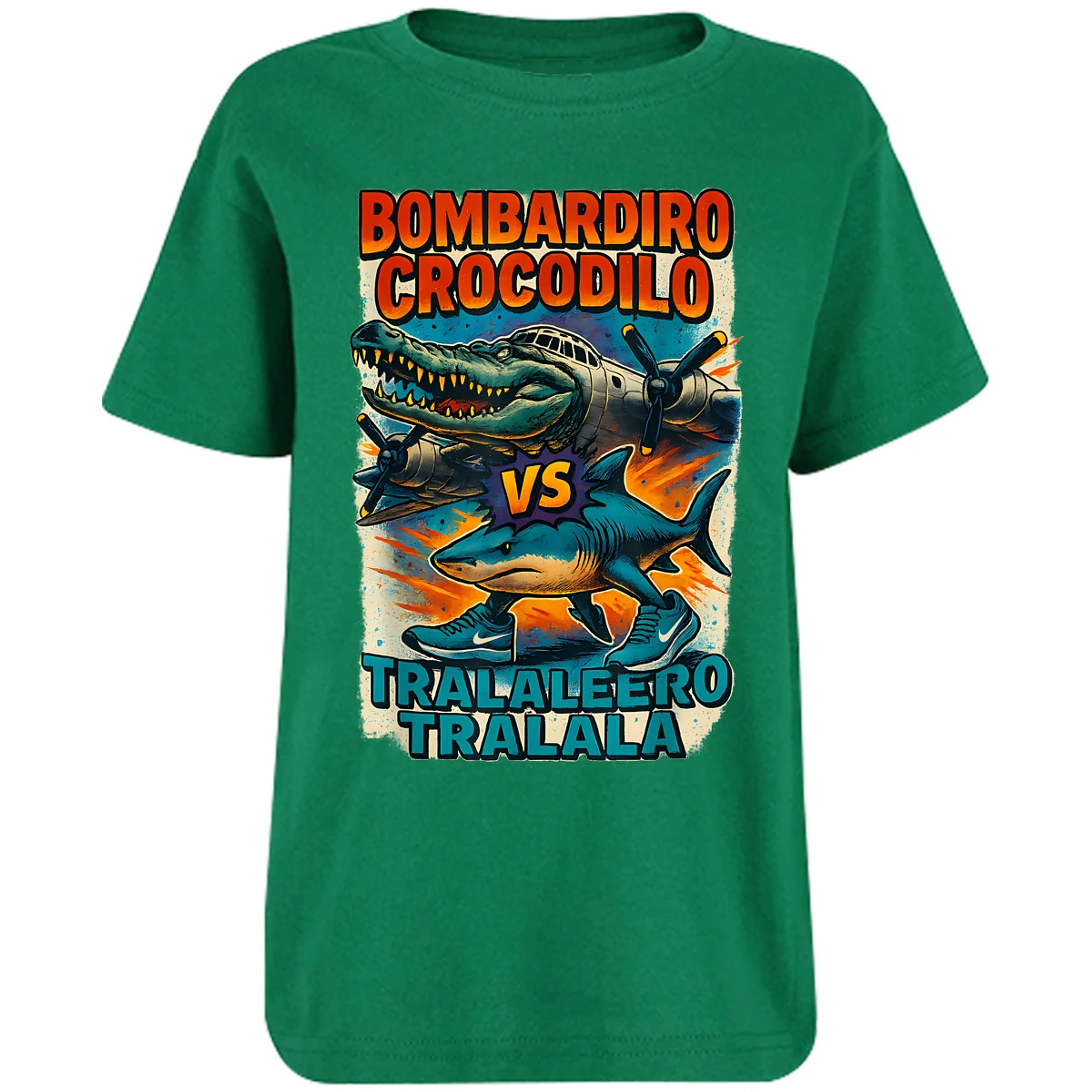 Playera Memes Bombardiro Y Tralalero Tralal para Niño 5