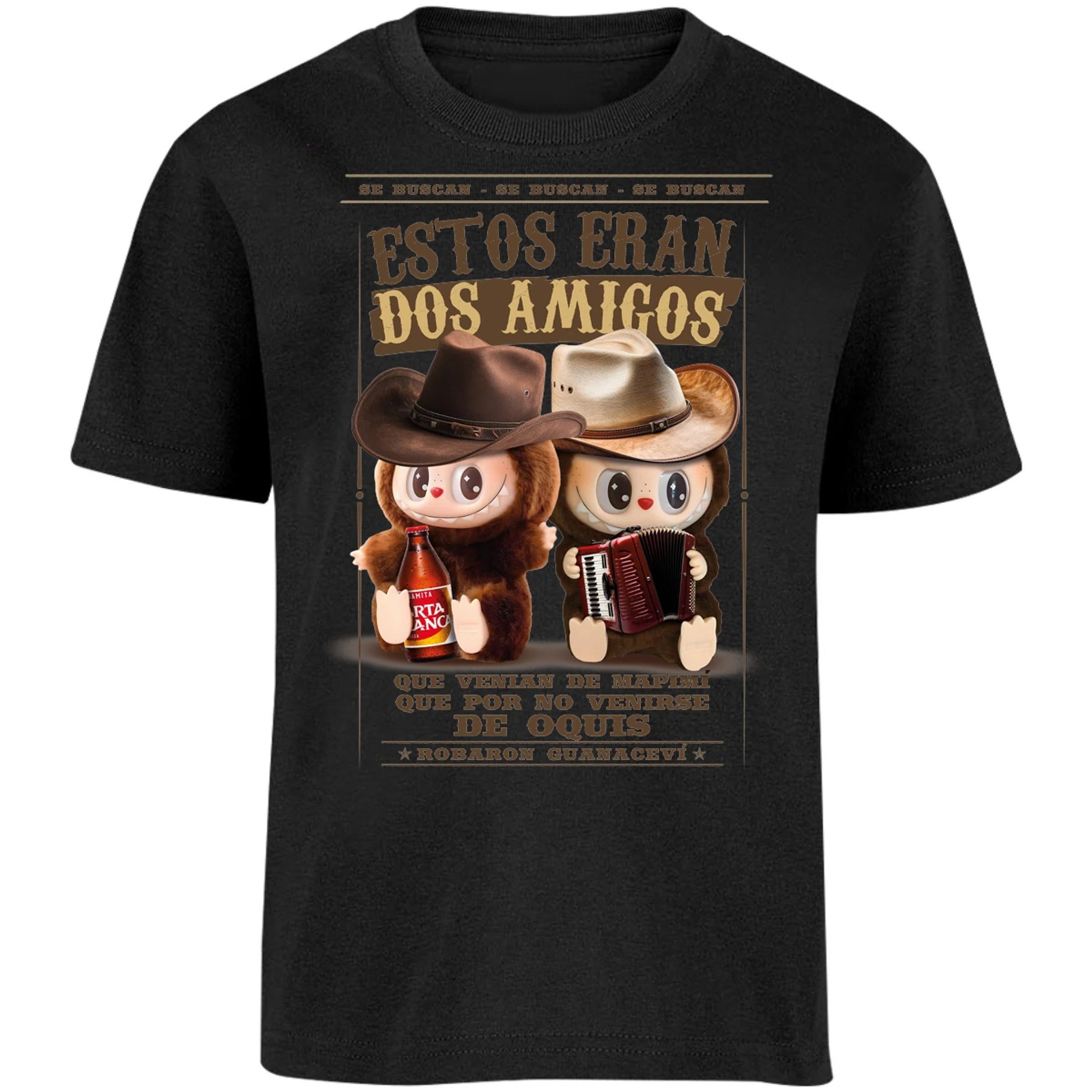 Playera Labubu Labubus Norteos 2 Amigos para Niño 4