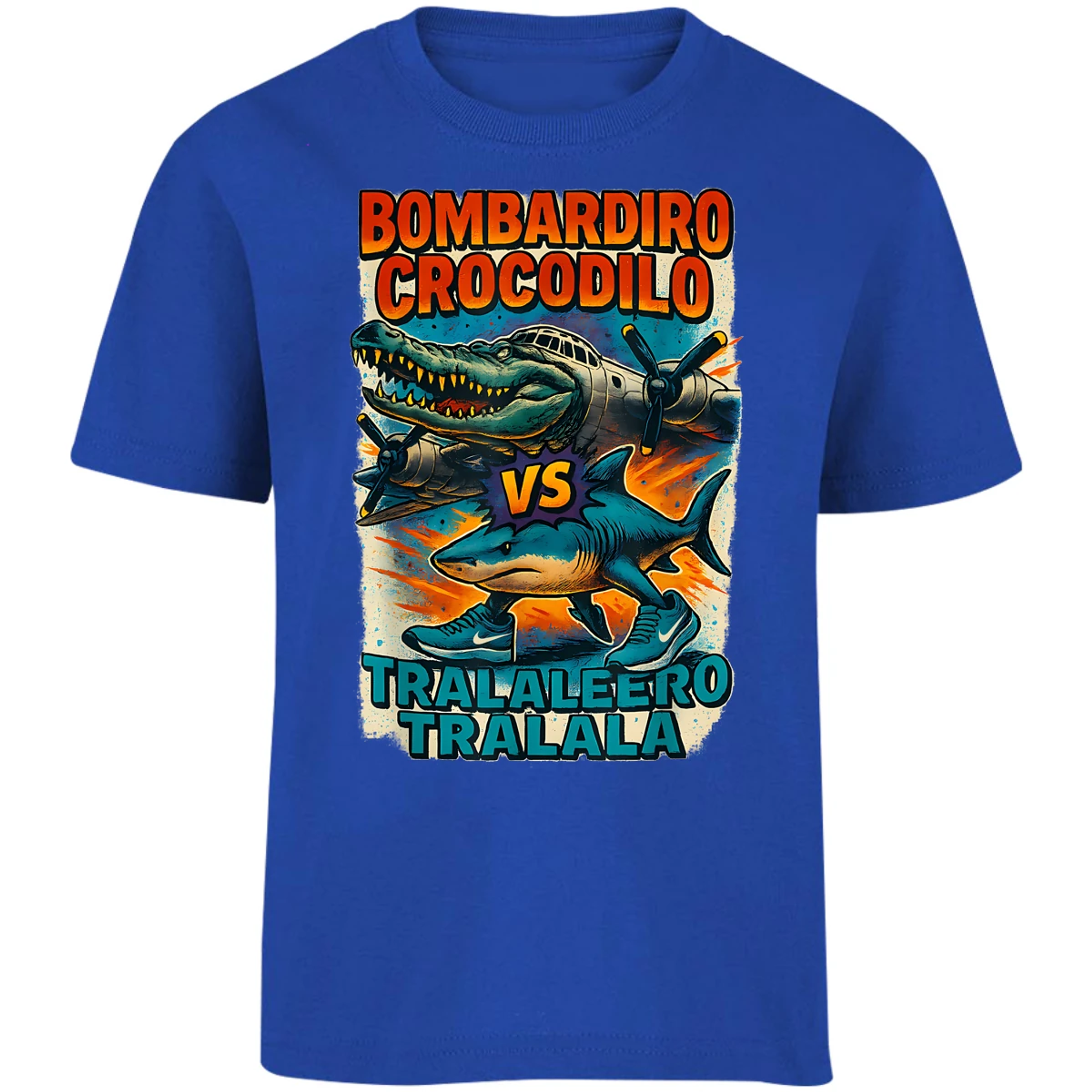 Playera Memes Bombardiro Y Tralalero Tralal para Niño 13