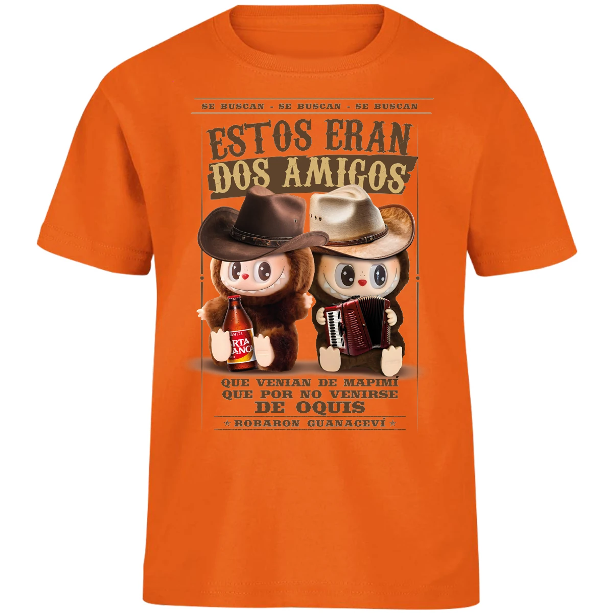 Playera Labubu Labubus Norteos 2 Amigos para Niño 1