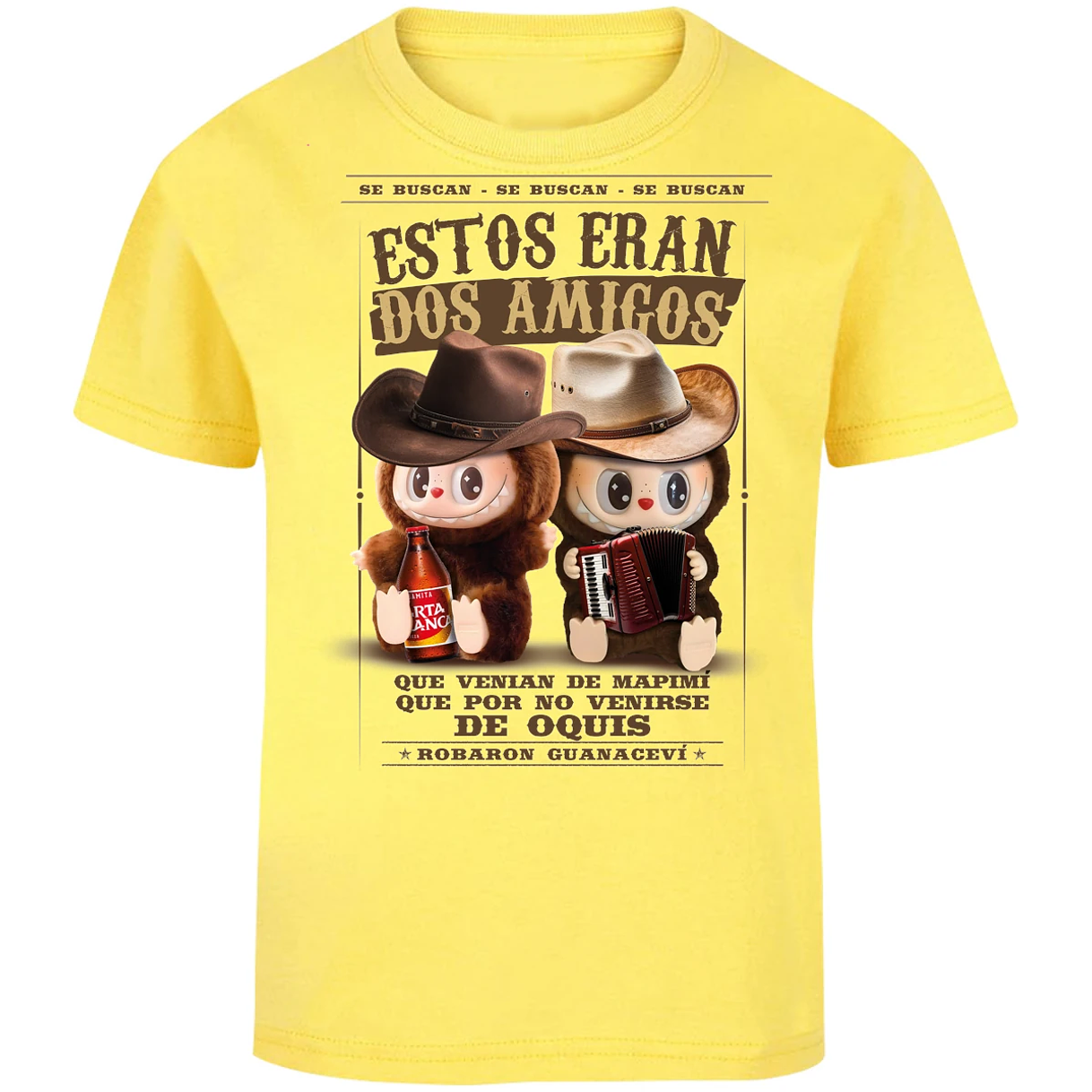 Playera Labubu Labubus Norteos 2 Amigos para Niño 3