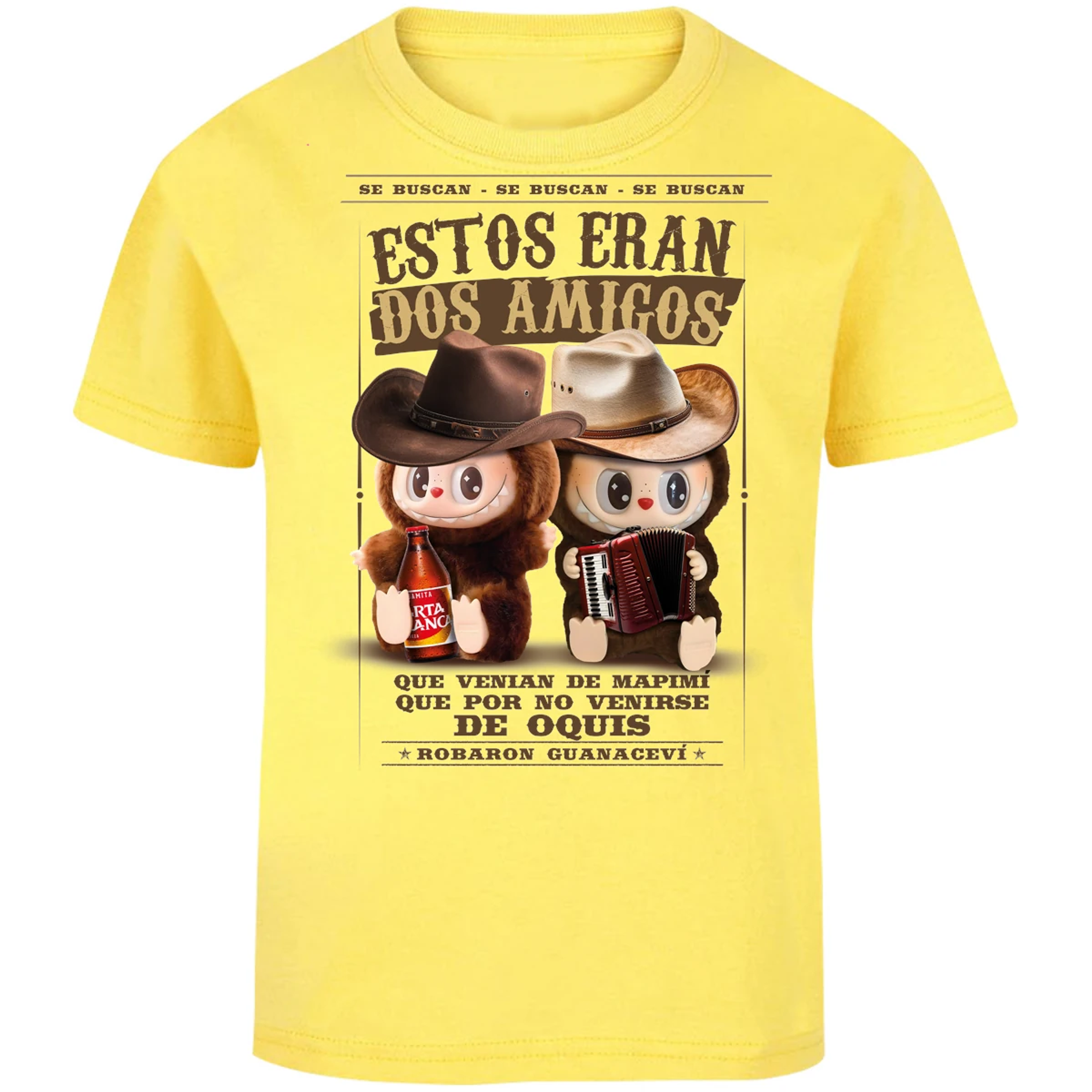 Playera Labubu Labubus Norteos 2 Amigos para Niño 3