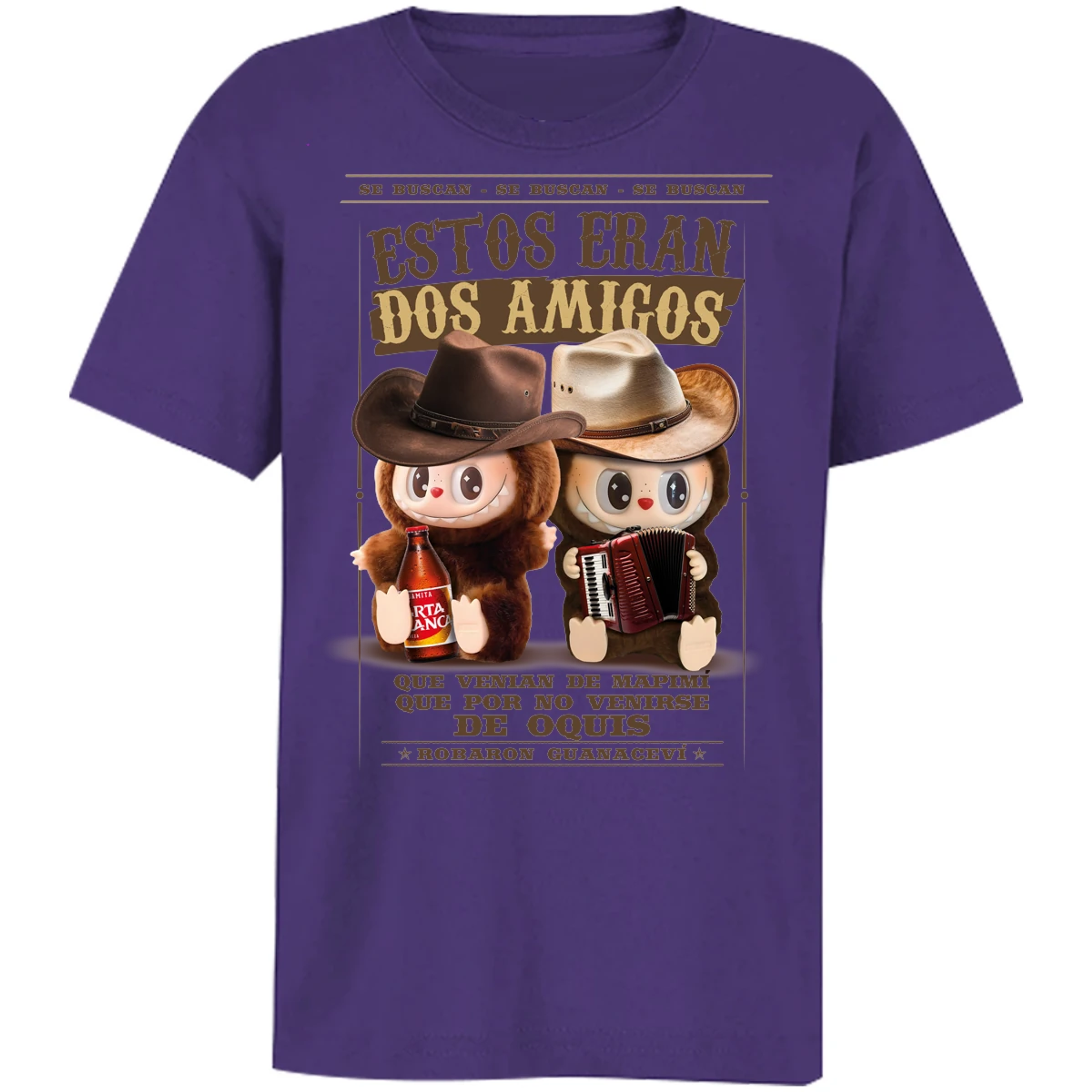 Playera Labubu Labubus Norteos 2 Amigos para Niño 5