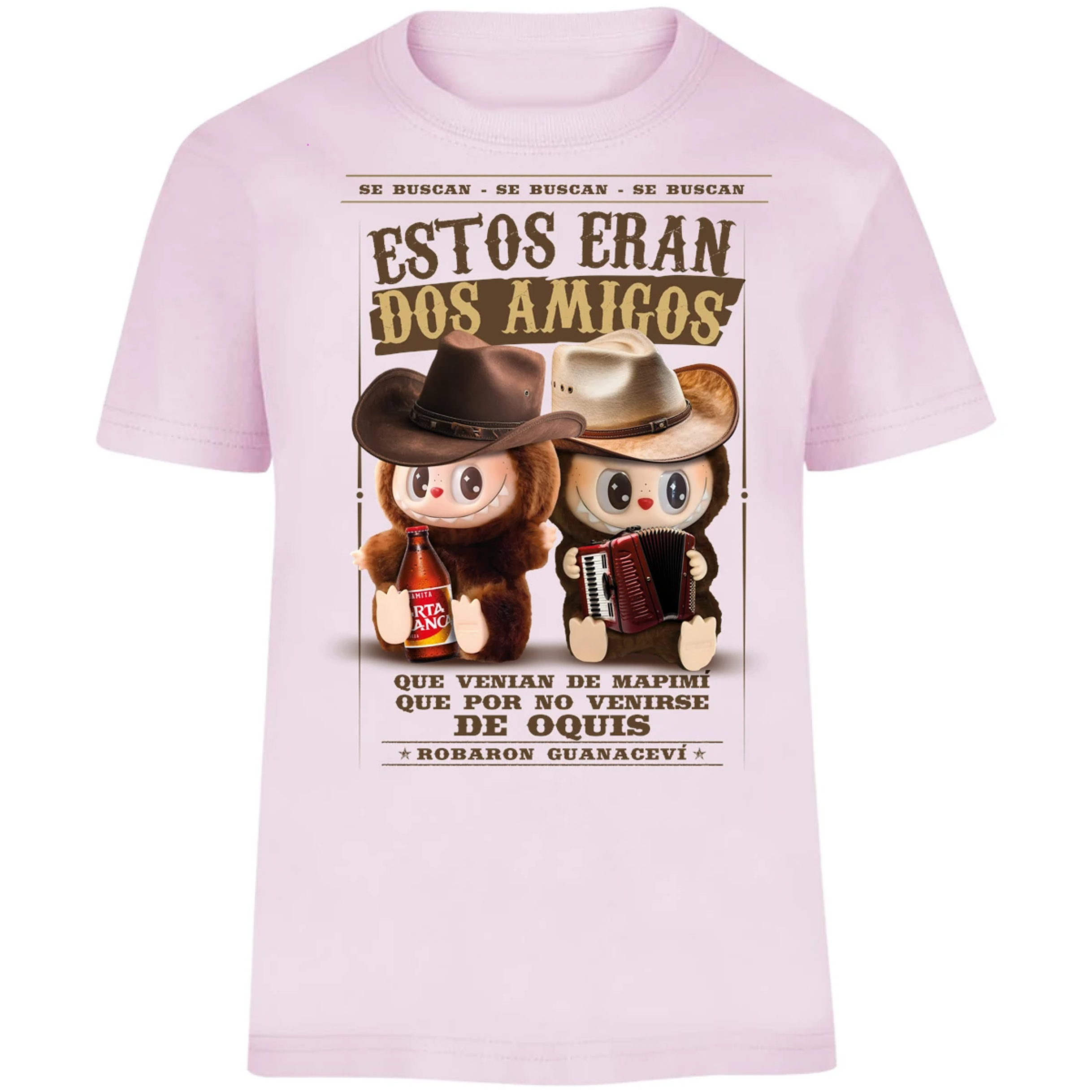 Playera Labubu Labubus Norteos 2 Amigos para Niño 9