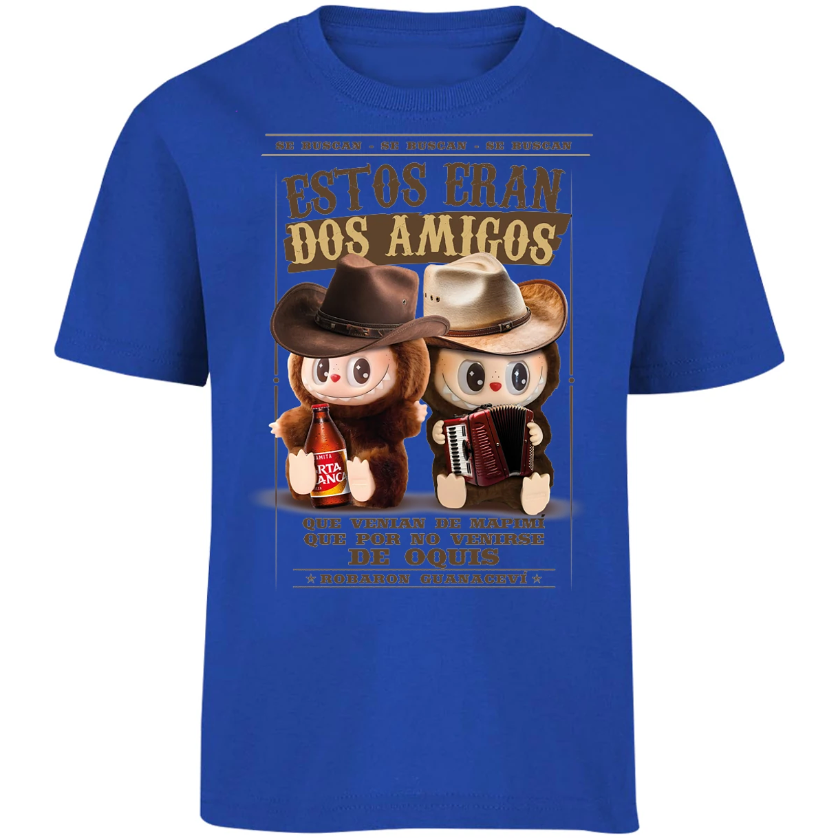 Playera Labubu Labubus Norteos 2 Amigos para Niño 10