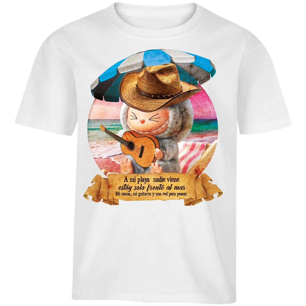 Playera Labubu Labubus Norteos Mi Playa para Niño 16