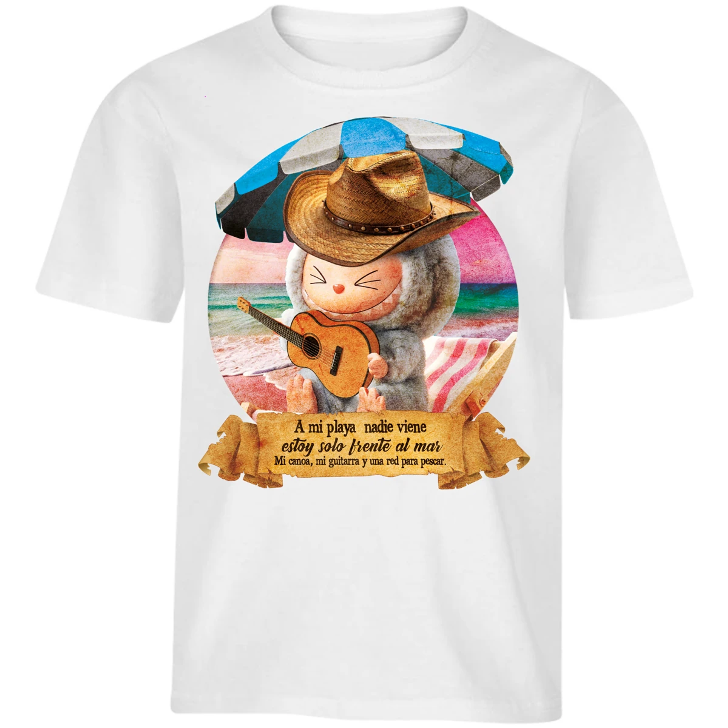 Playera Labubu Labubus Norteos Mi Playa para Niño 16