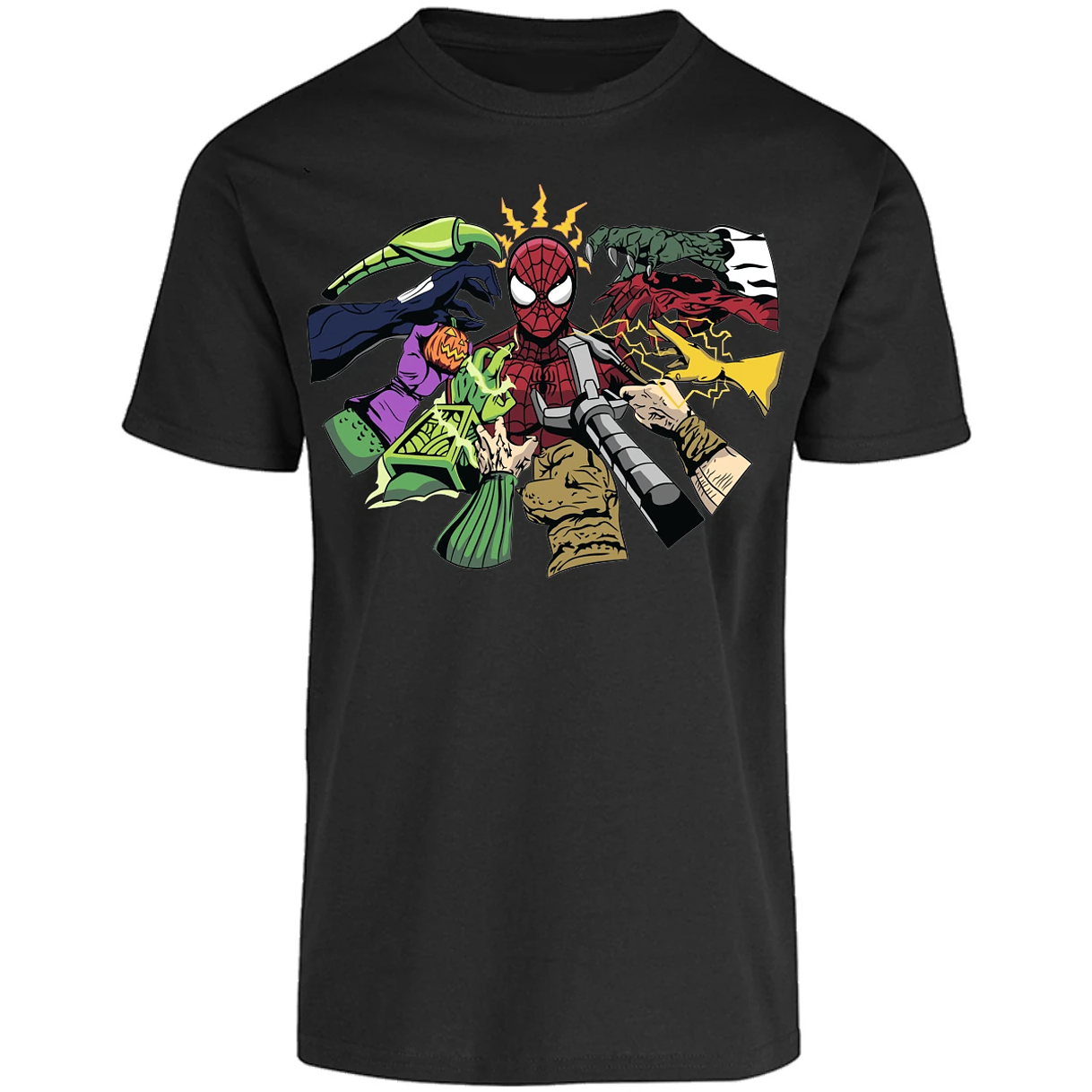 Playera Marvel Spiderman Manos Villanas para Adulto 28