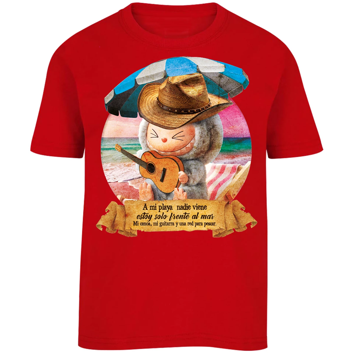 Playera Labubu Labubus Norteos Mi Playa para Niño 14
