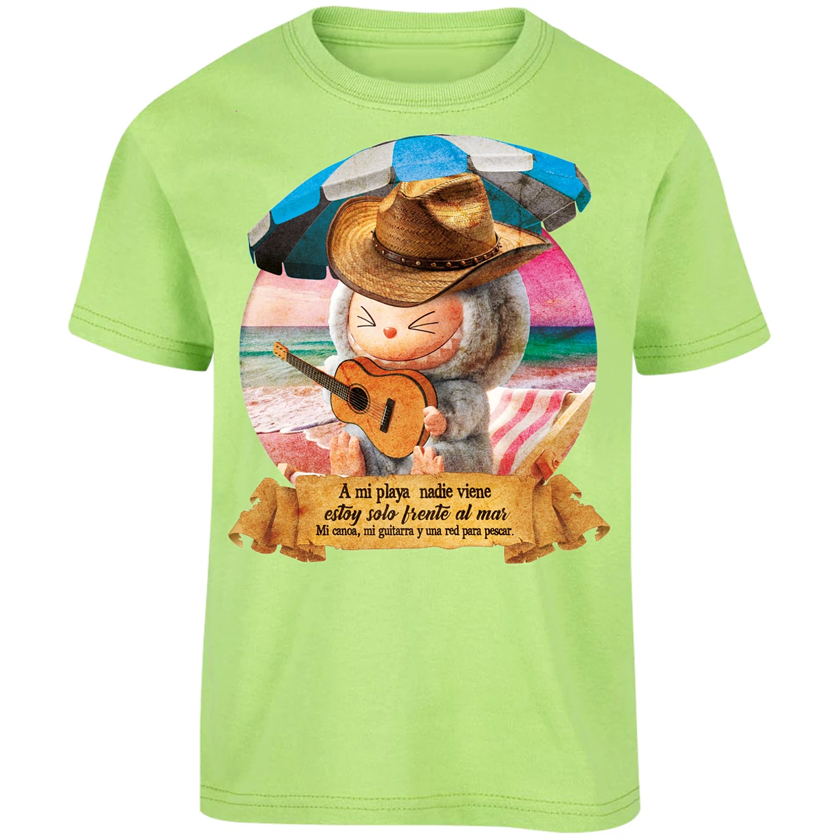 Playera Labubu Labubus Norteos Mi Playa para Niño 7