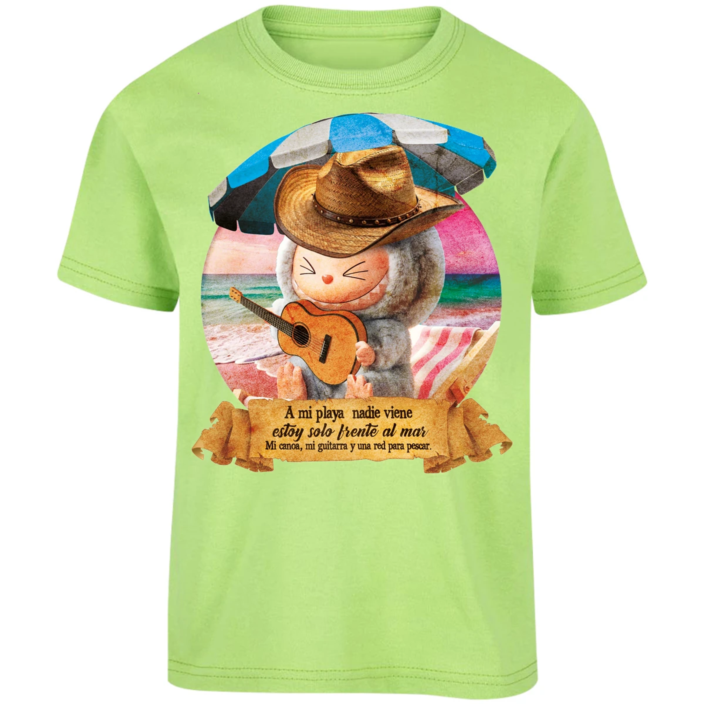 Playera Labubu Labubus Norteos Mi Playa para Niño 7