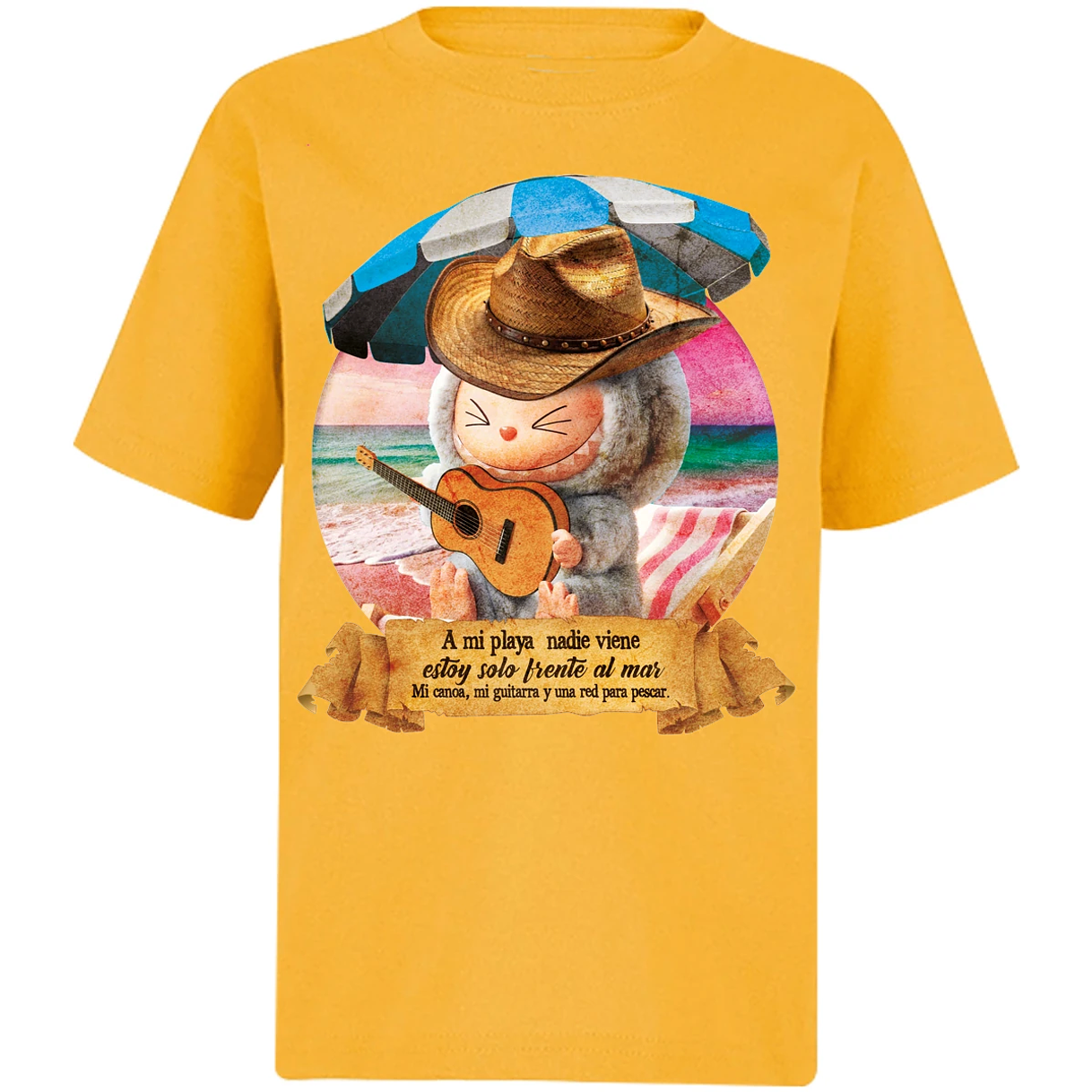 Playera Labubu Labubus Norteos Mi Playa para Niño 17