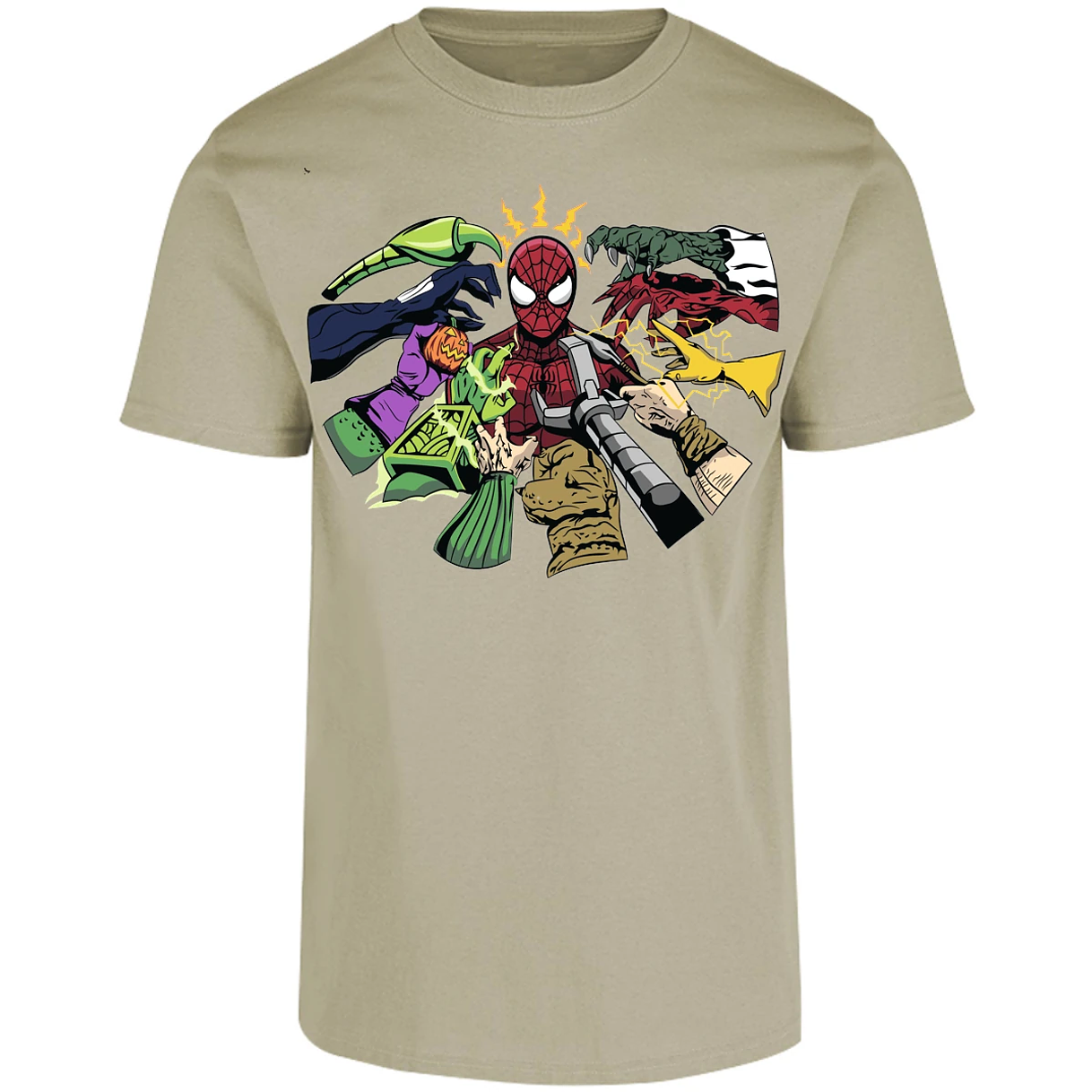 Playera Marvel Spiderman Manos Villanas para Adulto 7