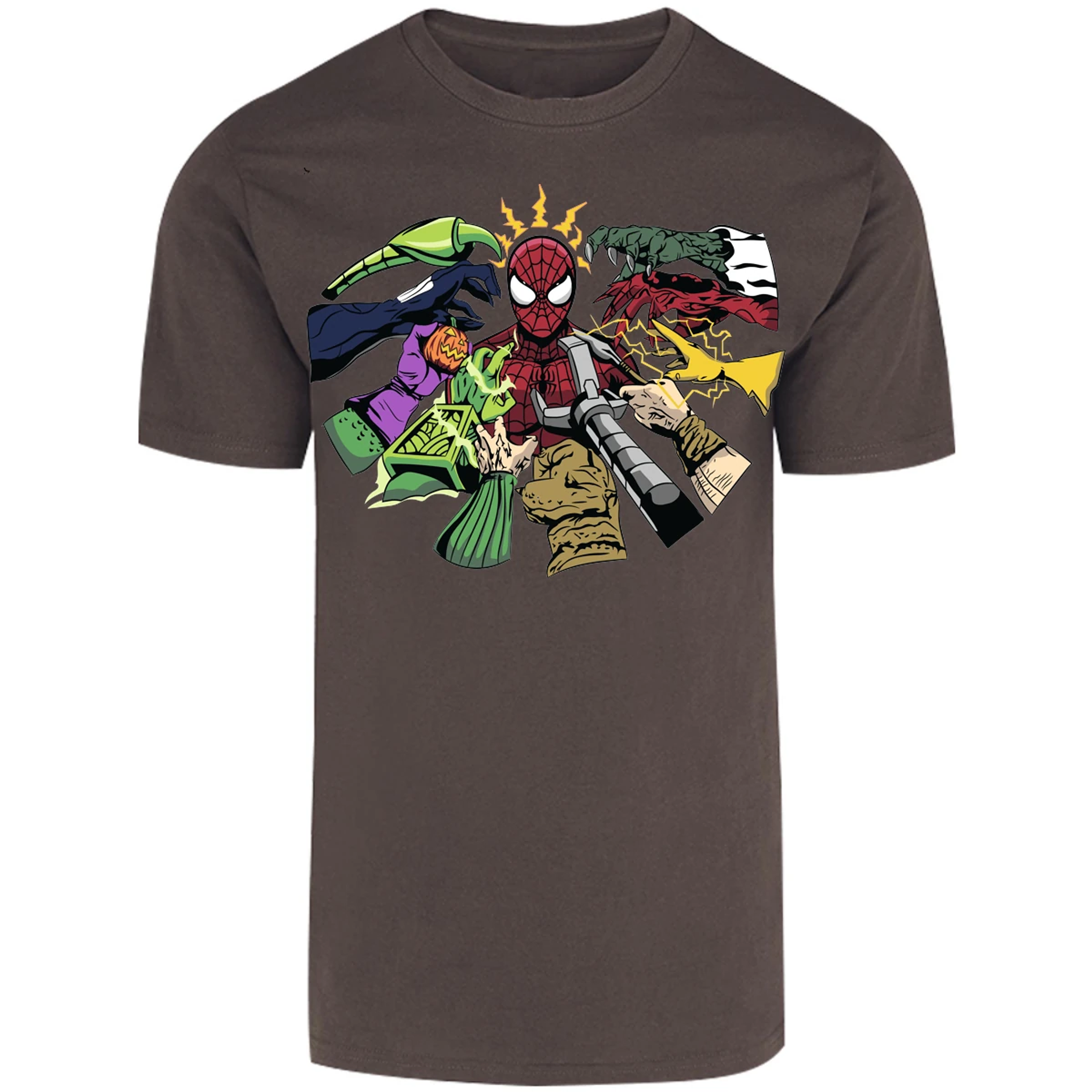Playera Marvel Spiderman Manos Villanas para Adulto 26