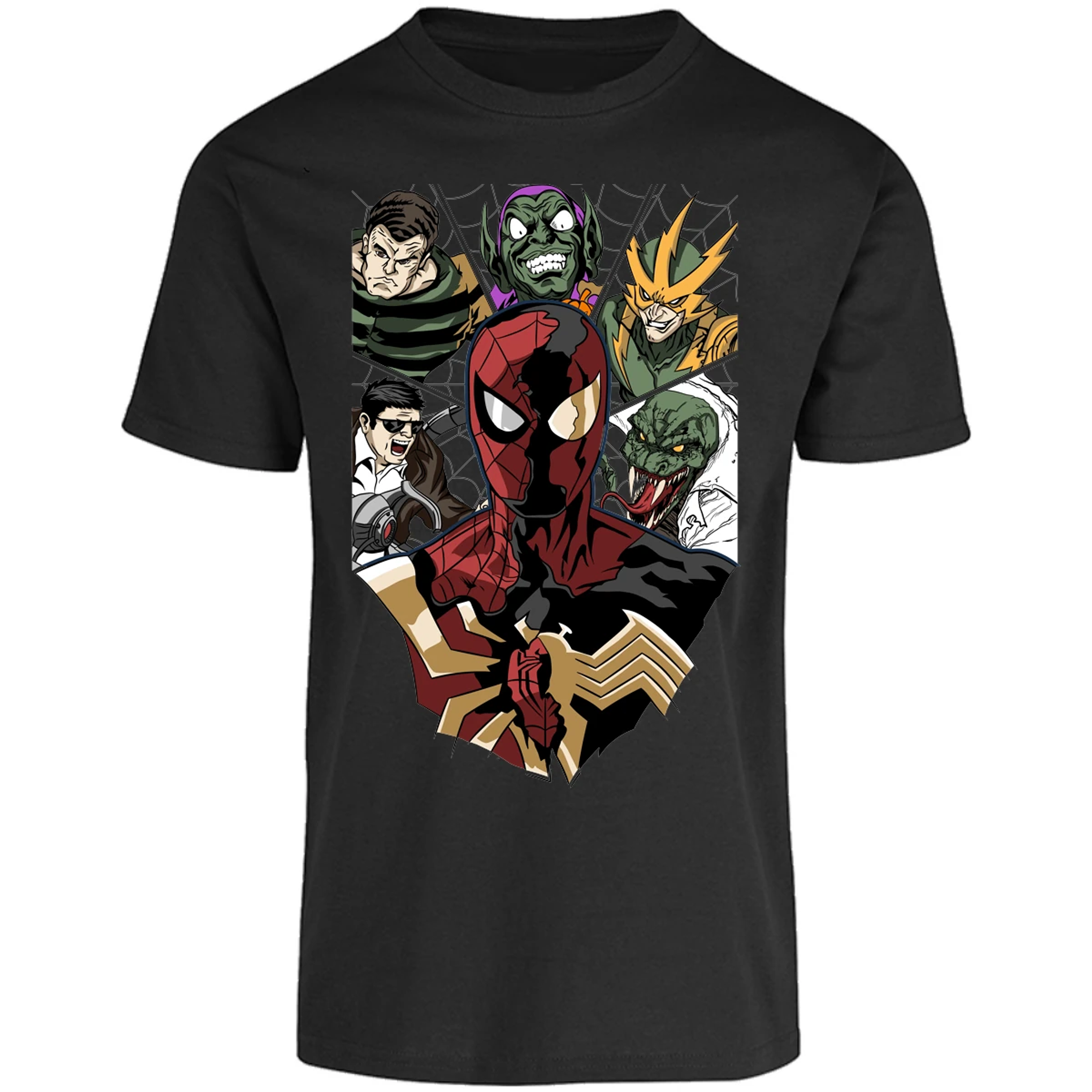 Playera Marvel Spiderman Vs Villanos para Adulto 9