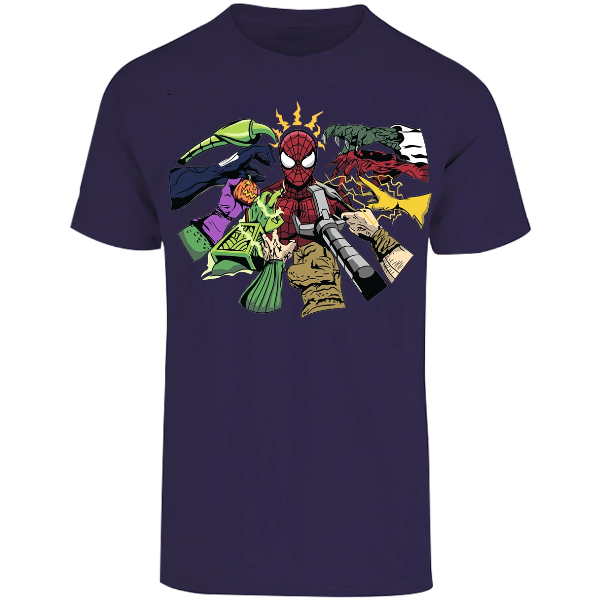 Playera Marvel Spiderman Manos Villanas para Adulto 1