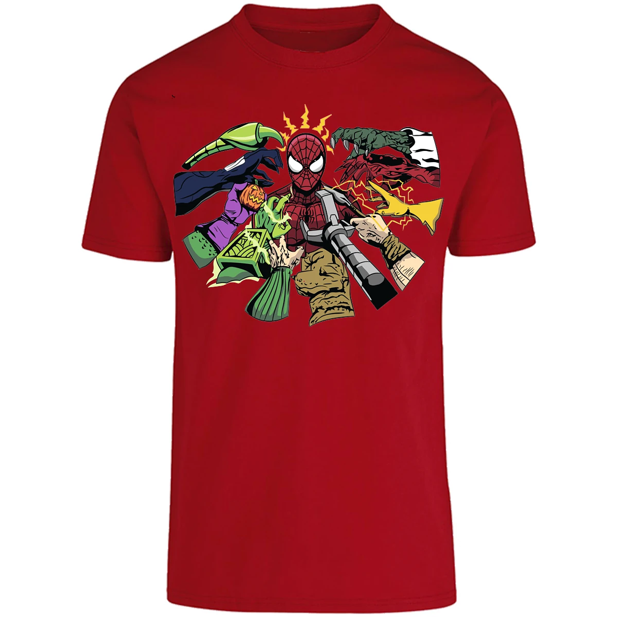 Playera Marvel Spiderman Manos Villanas para Adulto 6