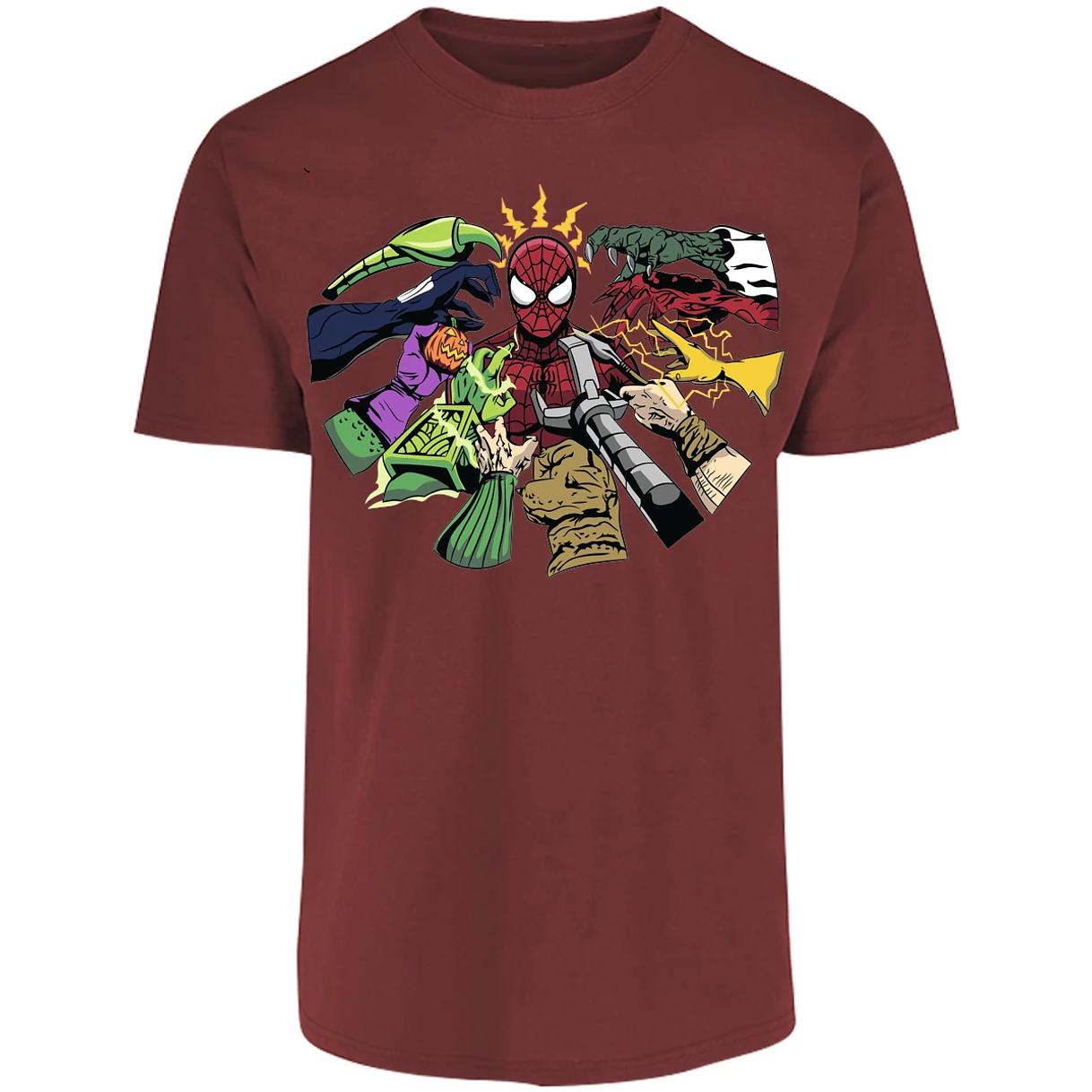 Playera Marvel Spiderman Manos Villanas para Adulto 27