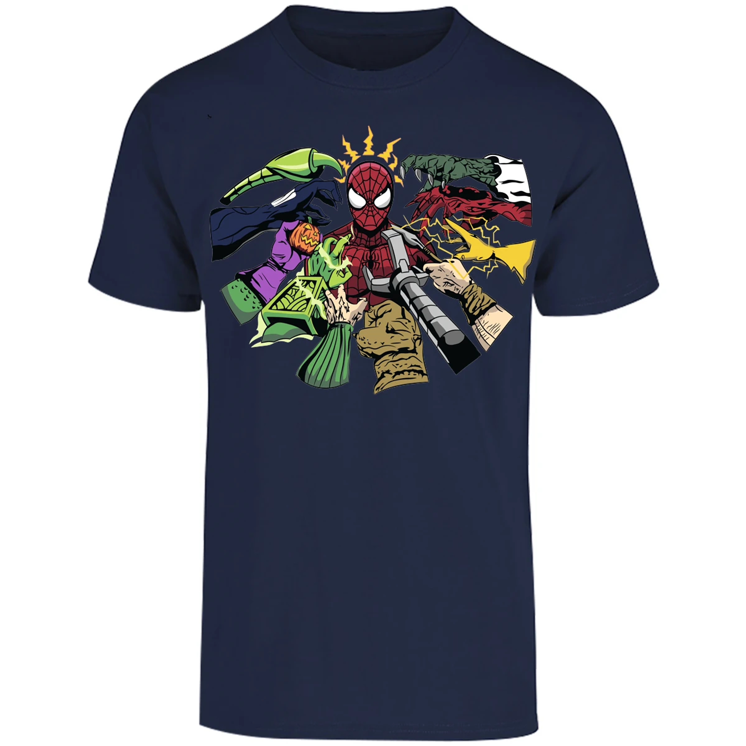 Playera Marvel Spiderman Manos Villanas para Adulto 12