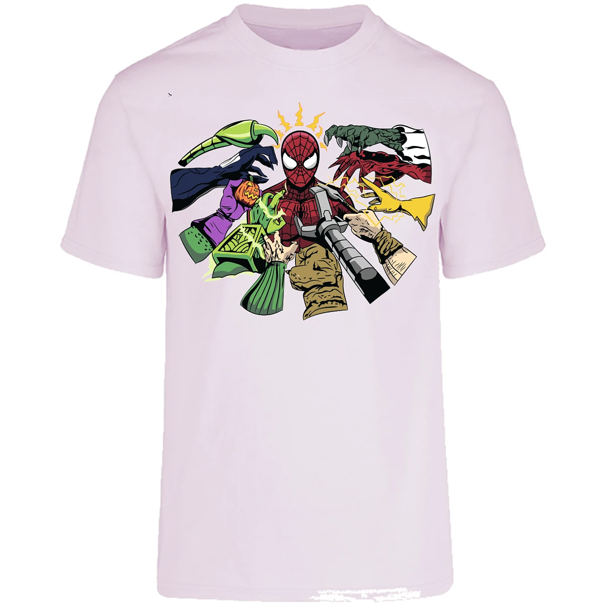 Playera Marvel Spiderman Manos Villanas para Adulto 13