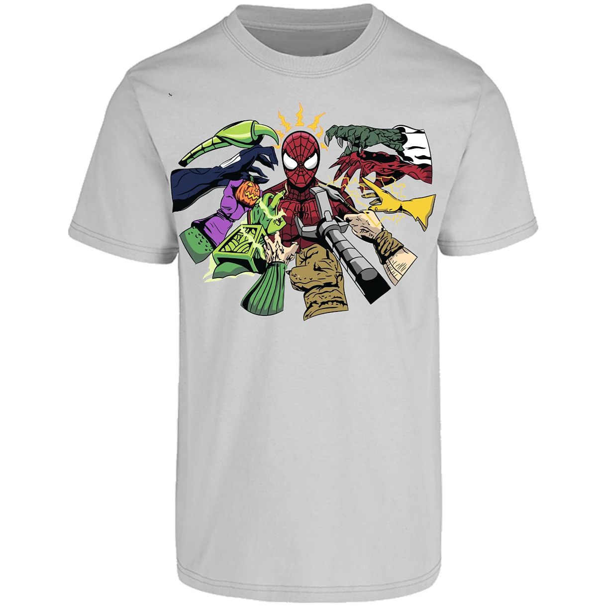 Playera Marvel Spiderman Manos Villanas para Adulto 19