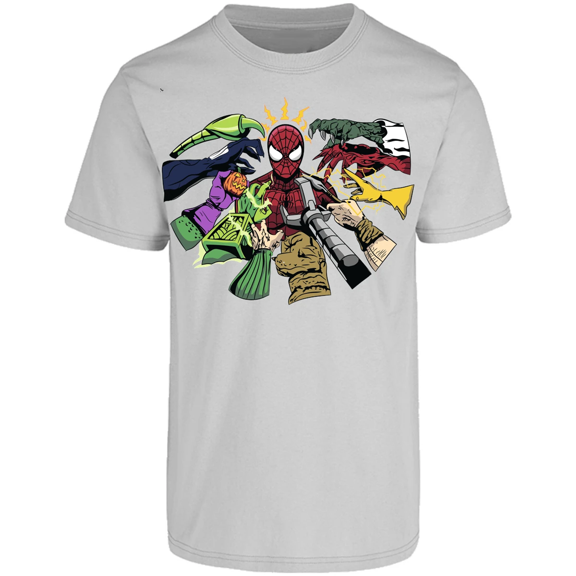 Playera Marvel Spiderman Manos Villanas para Adulto 19