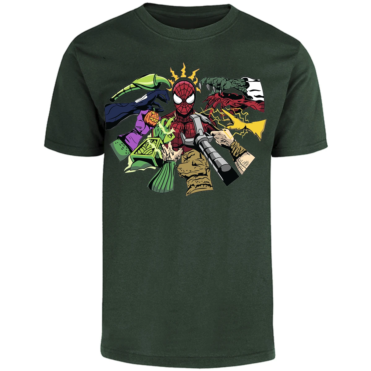 Playera Marvel Spiderman Manos Villanas para Adulto 29