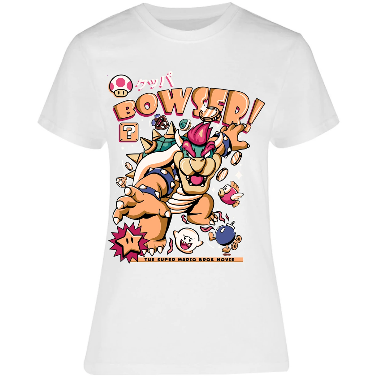 Blusa Mario Bros Bowser Tee Blusa para Mujer 7
