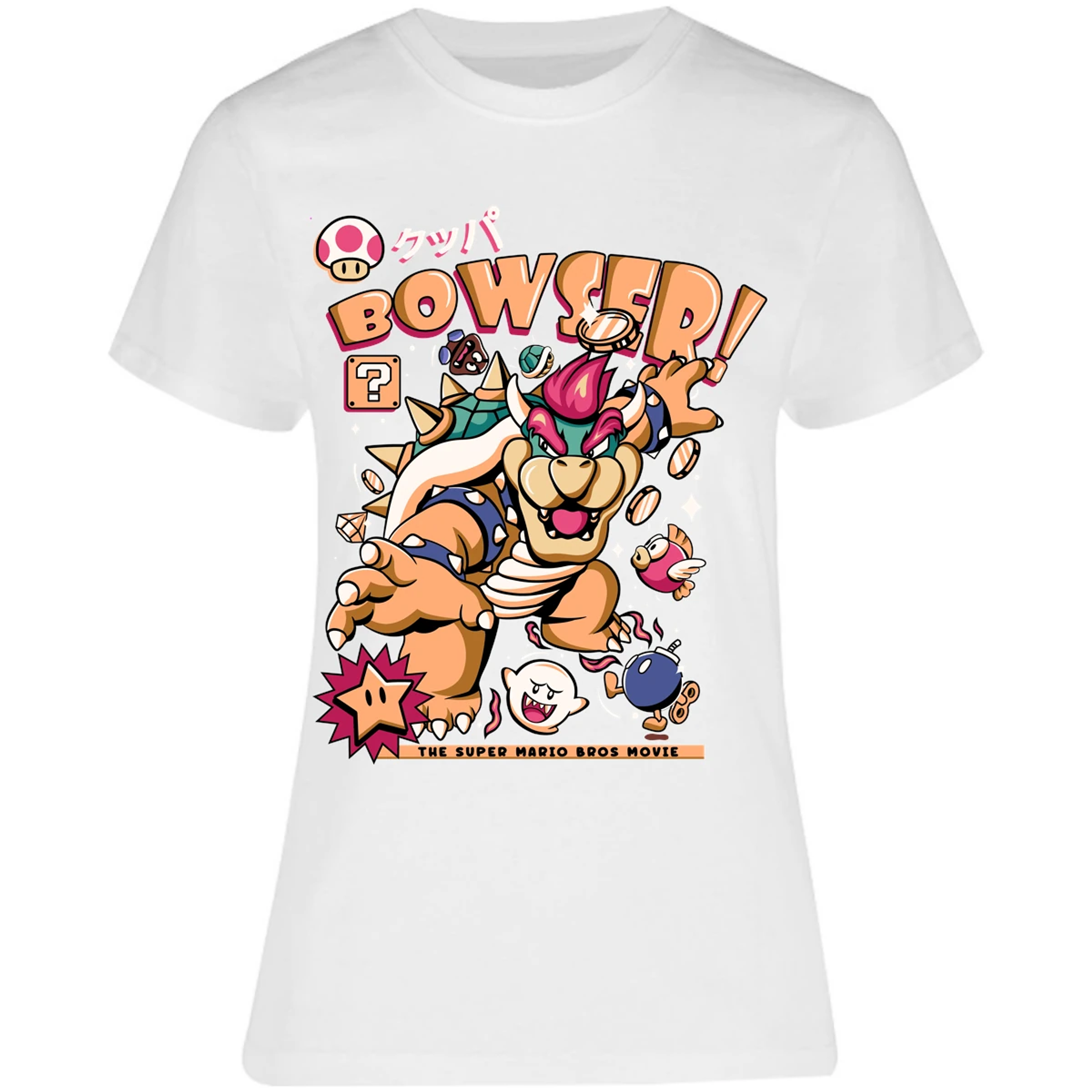 Blusa Mario Bros Bowser Tee Blusa para Mujer 7