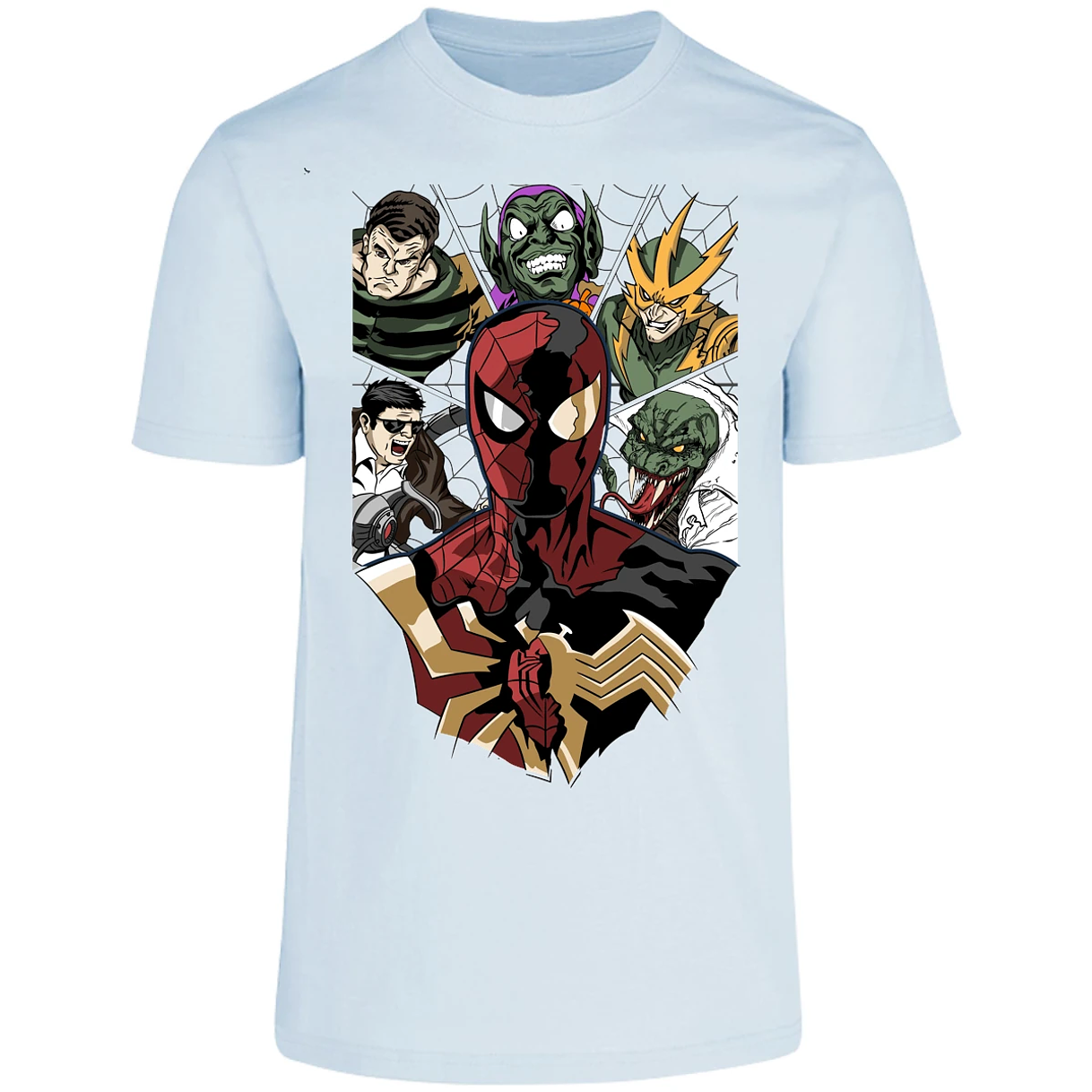 Playera Marvel Spiderman Vs Villanos para Adulto 24