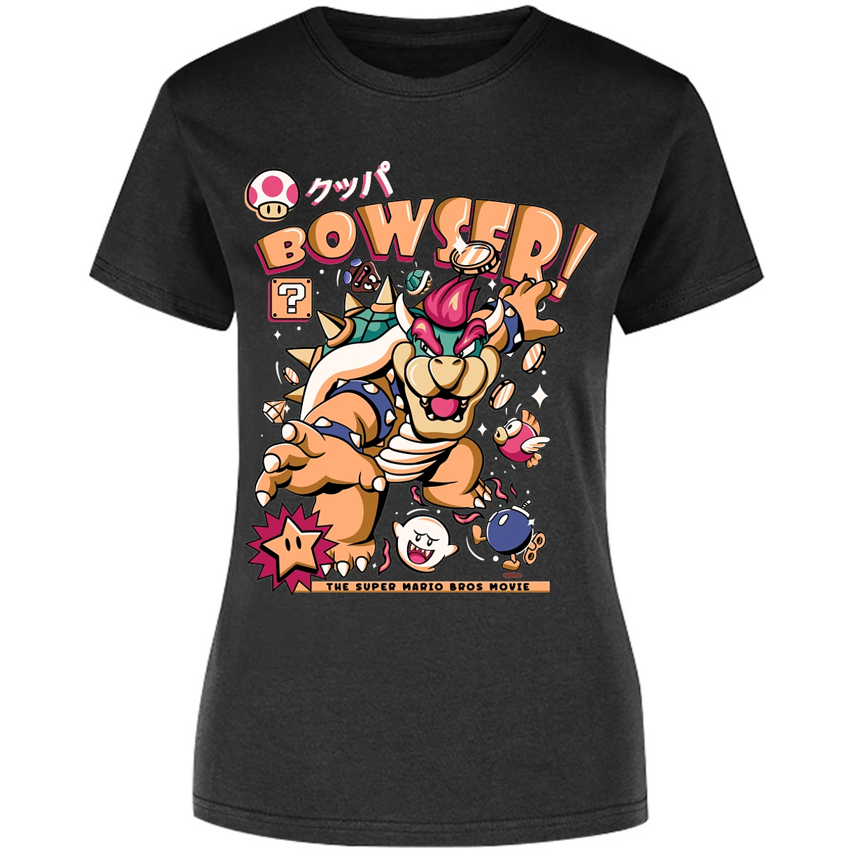 Blusa Mario Bros Bowser Tee Blusa para Mujer 12