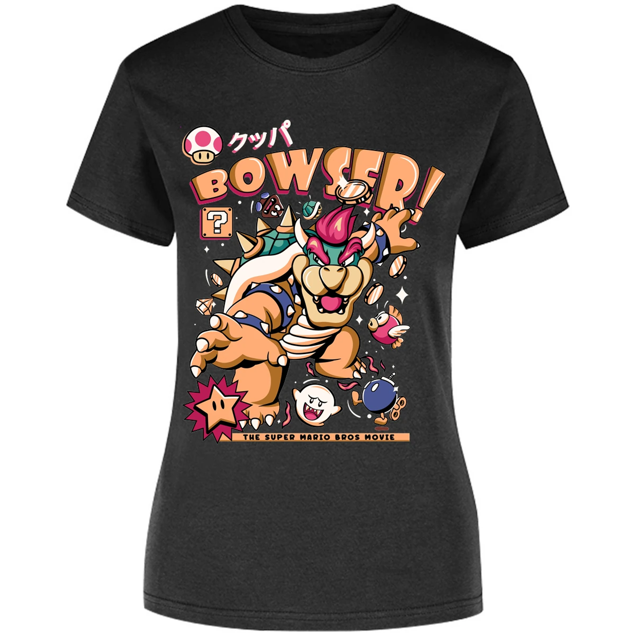 Blusa Mario Bros Bowser Tee Blusa para Mujer 12