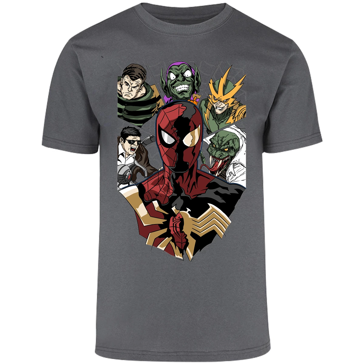 Playera Marvel Spiderman Vs Villanos para Adulto 15