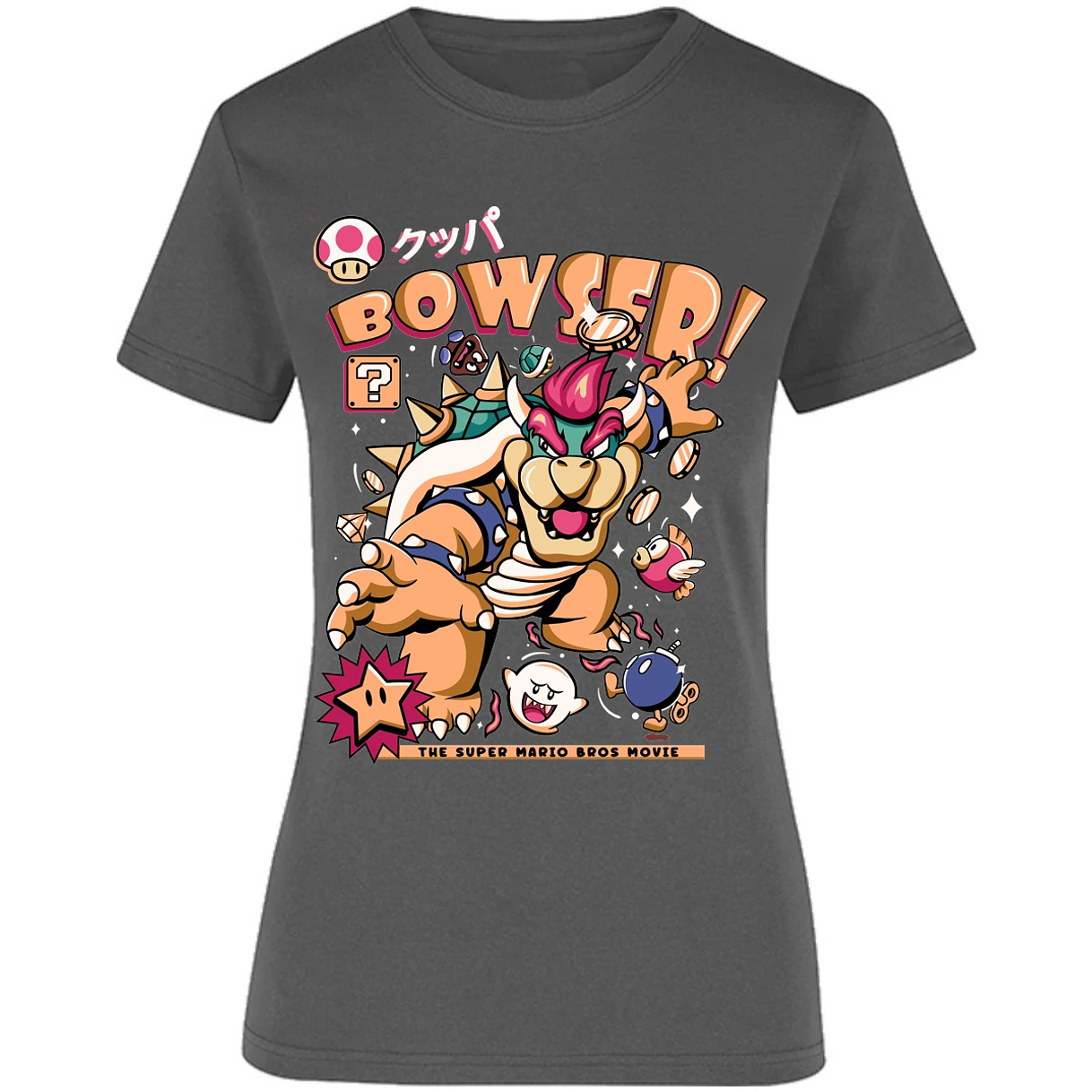 Blusa Mario Bros Bowser Tee Blusa para Mujer 13