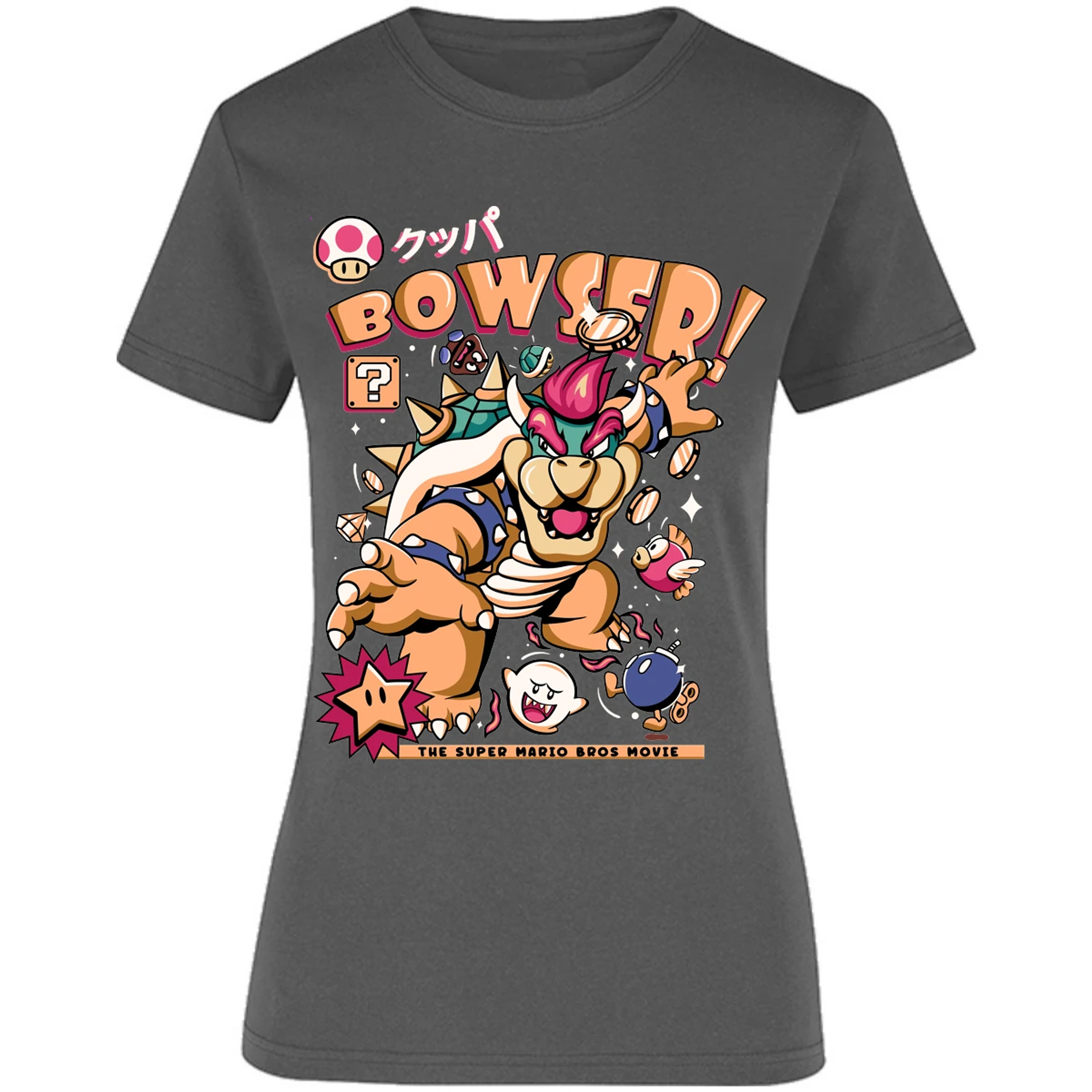 Blusa Mario Bros Bowser Tee Blusa para Mujer 13