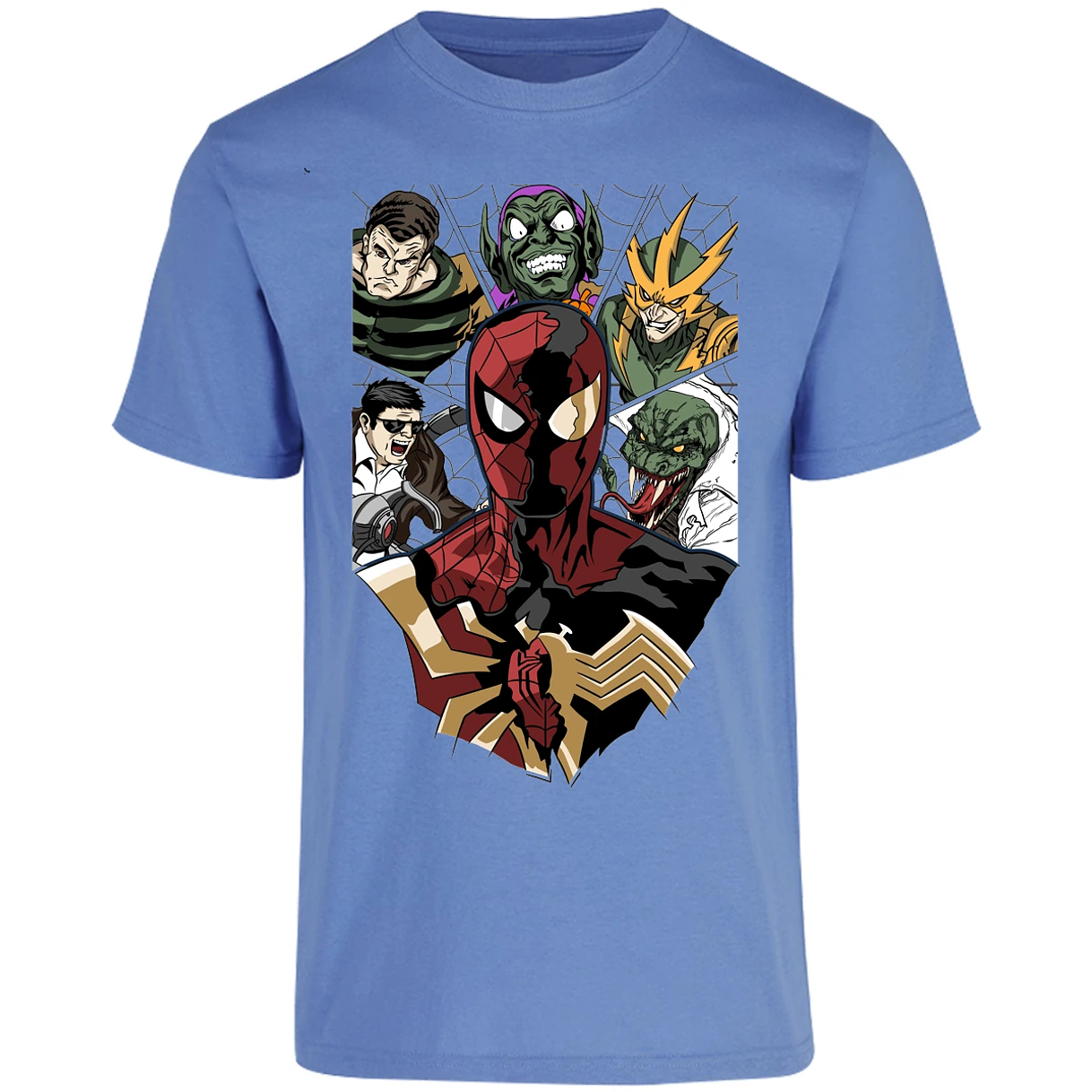 Playera Marvel Spiderman Vs Villanos para Adulto 7