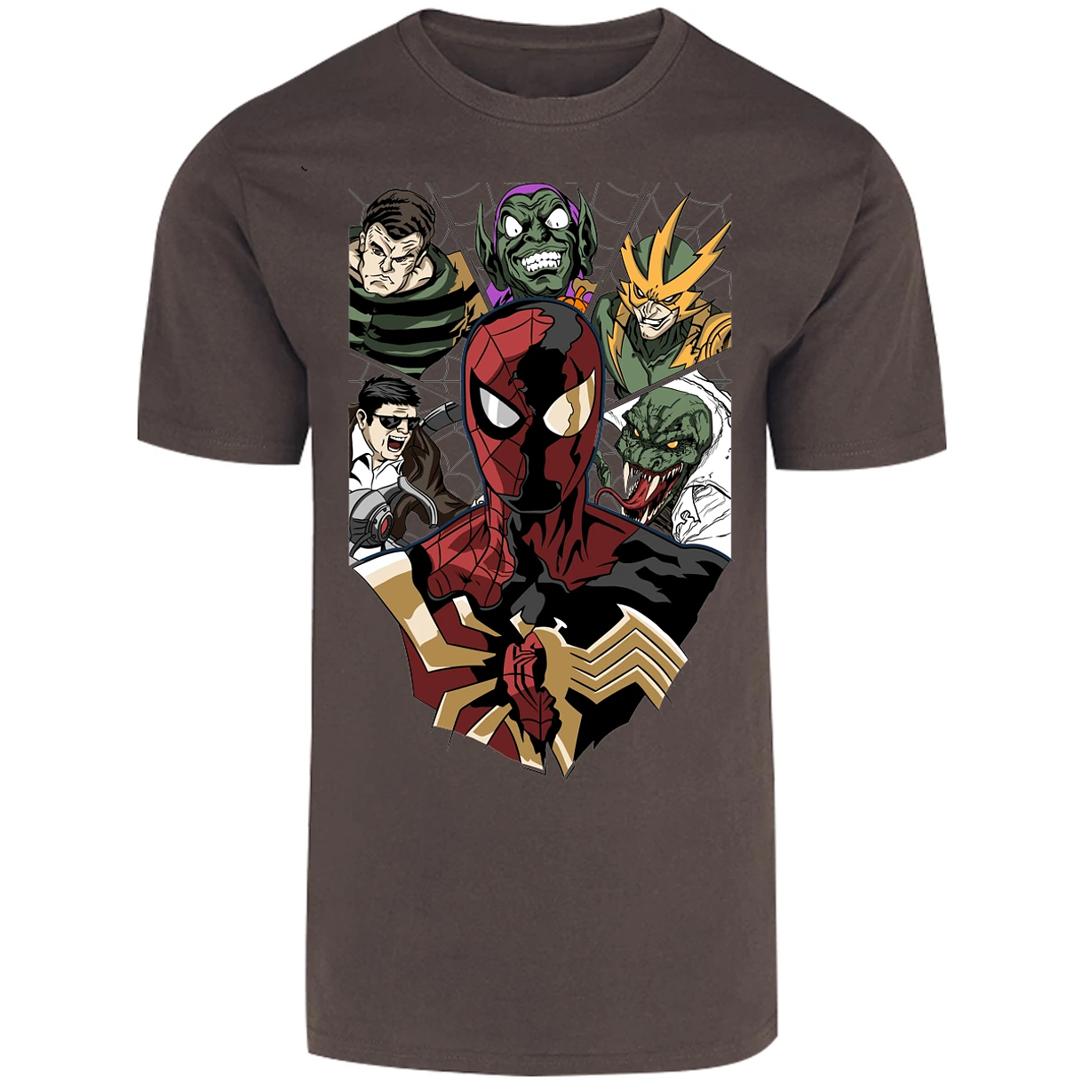 Playera Marvel Spiderman Vs Villanos para Adulto 8
